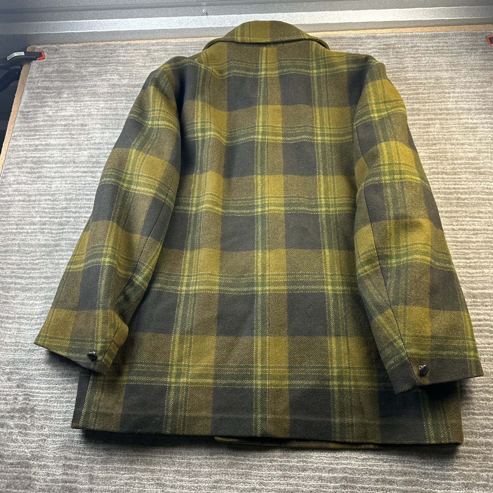 Pendleton VINTAGE Pendleton Jacket Mens XL Green Plaid Coat Chore Wool Size US XL / EU 56 / 4 - 2 Thumbnail