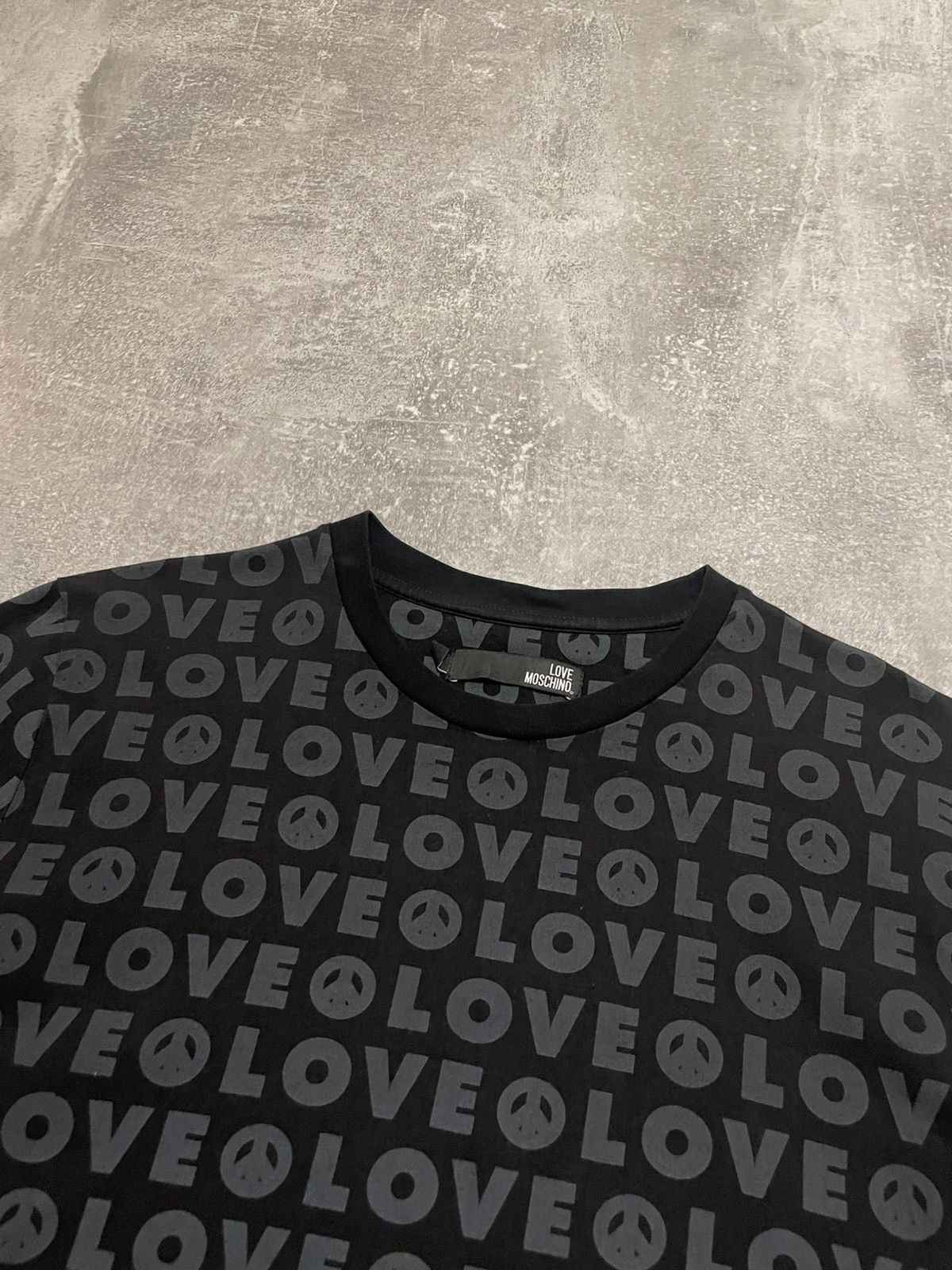 Moschino Vintage Moschino Love Monogram T-Shirt Size US L / EU 52-54 / 3 - 2 Thumbnail