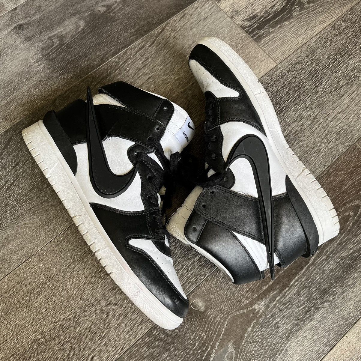 image of Ambush Design x Nike Ambush Dunk High Black White Men’S Size 10 Cu7544-001 Shoes in White/Black