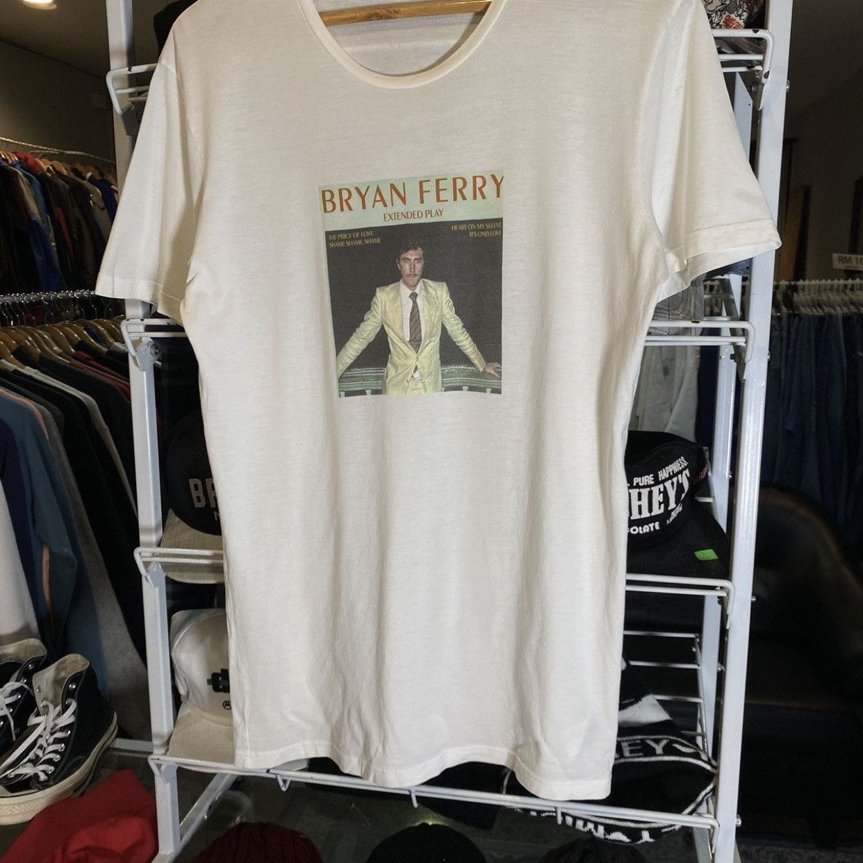 Dolce & Gabbana Rare! Vintage Dolce Gabbana Bryan Ferry Extended Play TShirt Size US M / EU 48-50 / 2 - 4 Thumbnail