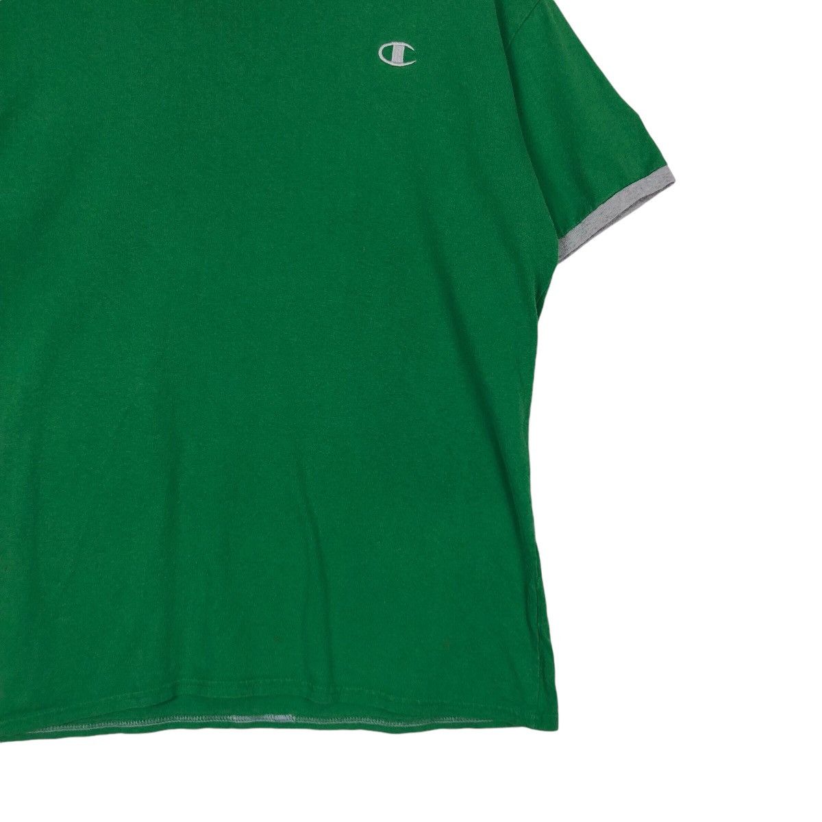 Japanese Brand Vintage Champion T-Shirt Green Colour Active Wear Rapper Wear Size US M / EU 48-50 / 2 - 4 Thumbnail