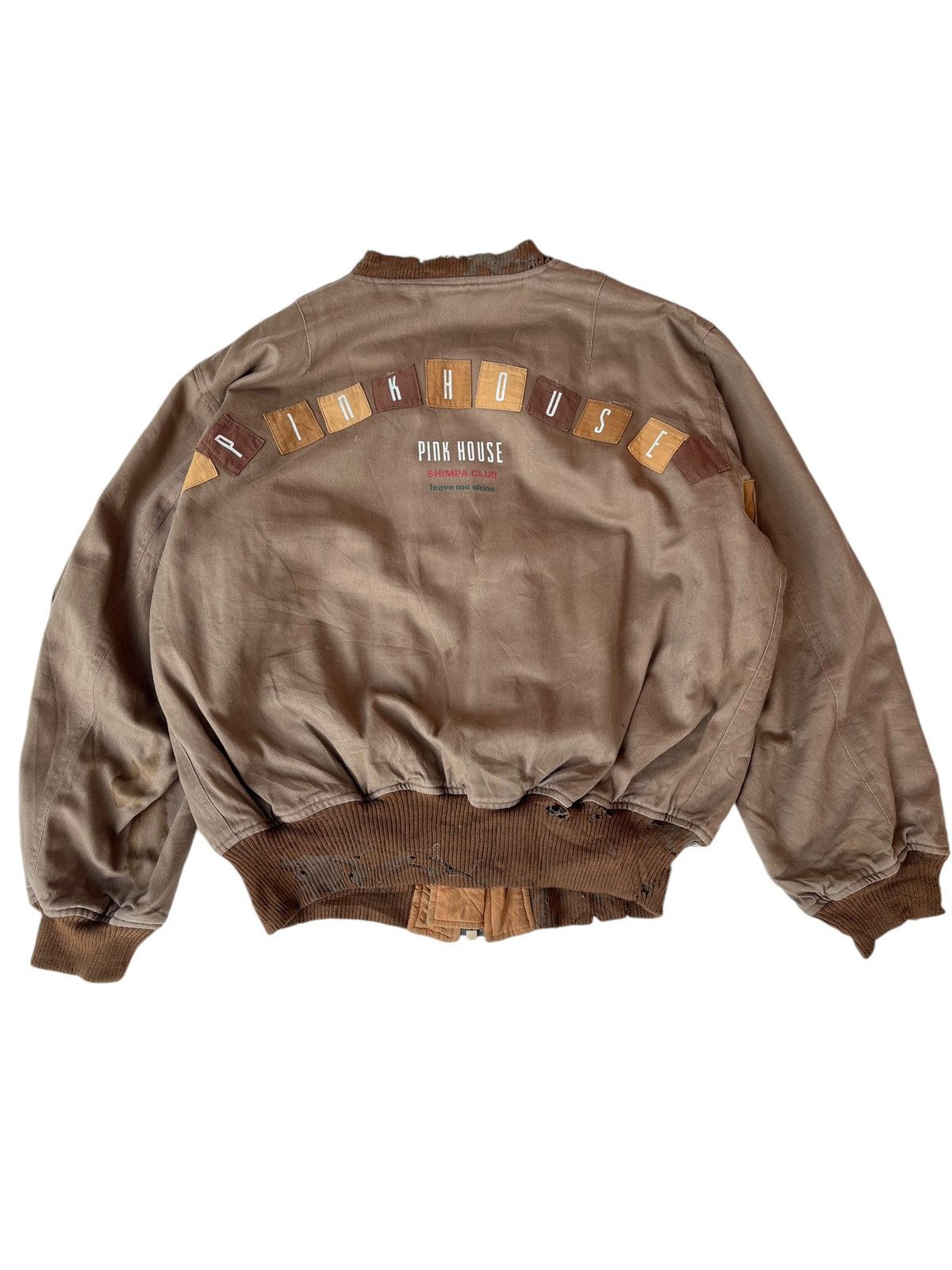 Pink House × Vintage VTG Pink House Bomber Jacket Style Size US L / EU 52-54 / 3 - 1 Thumbnail