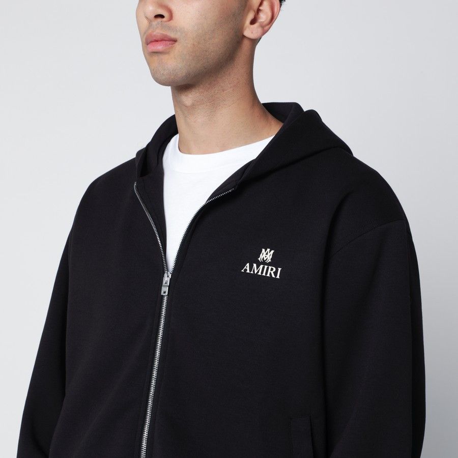 Amiri o1d2blof0226 Cotton-Blend Zip Sweatshirt in Black Size US S / EU 44-46 / 1 - 4 Thumbnail