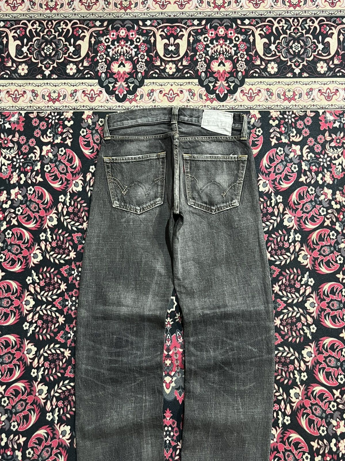 Edwin Vintage Japan Edwin 503 Sulpher Faded Washed Straight Jeans Size US 28 / EU 44 - 6 Thumbnail