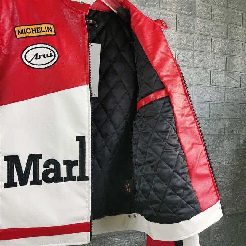 Marlboro Vintage Marlboro racing jacket size L big logo Size US L / EU 52-54 / 3 - 7 Thumbnail