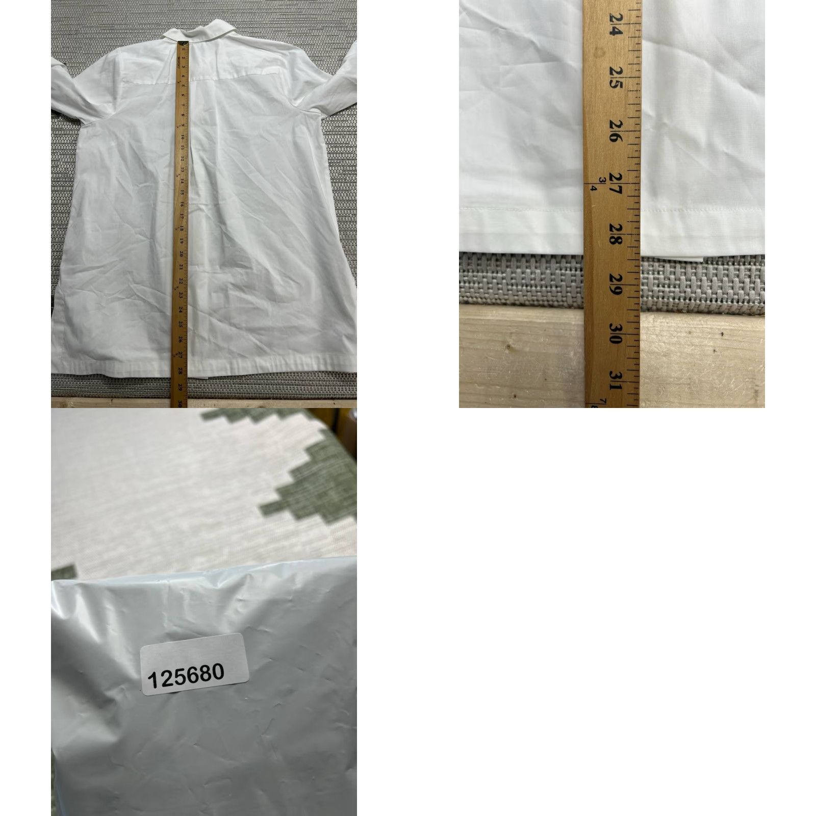 J. Jill J Jill Shirt Womens Medium White Stretch Jewel Crystal Buttons Button Up Top Size M / US 6-8 / IT 42-44 - 8 Thumbnail