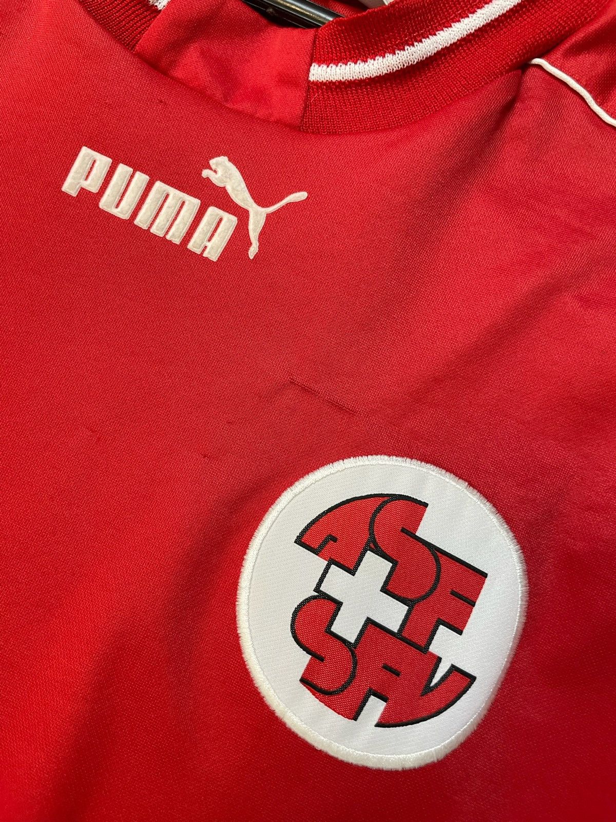 Puma × Vintage Vintage puma Switzerland soccer jersey Opel logo rare size L Size US L / EU 52-54 / 3 - 4 Thumbnail