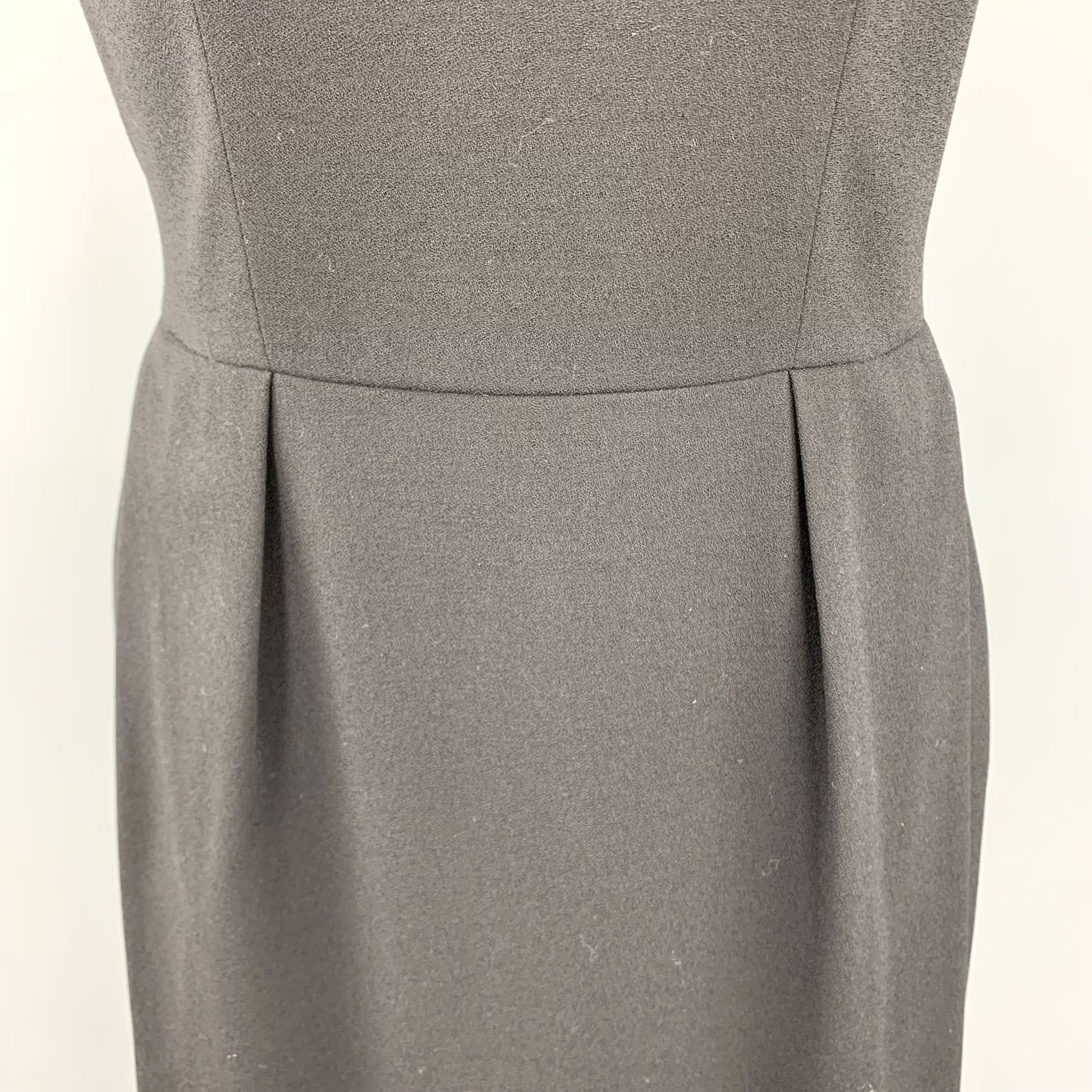 Yves Saint Laurent YVES SAINT LAURENT Size 6 Black Wool Blend Shift Dress Size M / US 6-8 / IT 42-44 - 3 Thumbnail