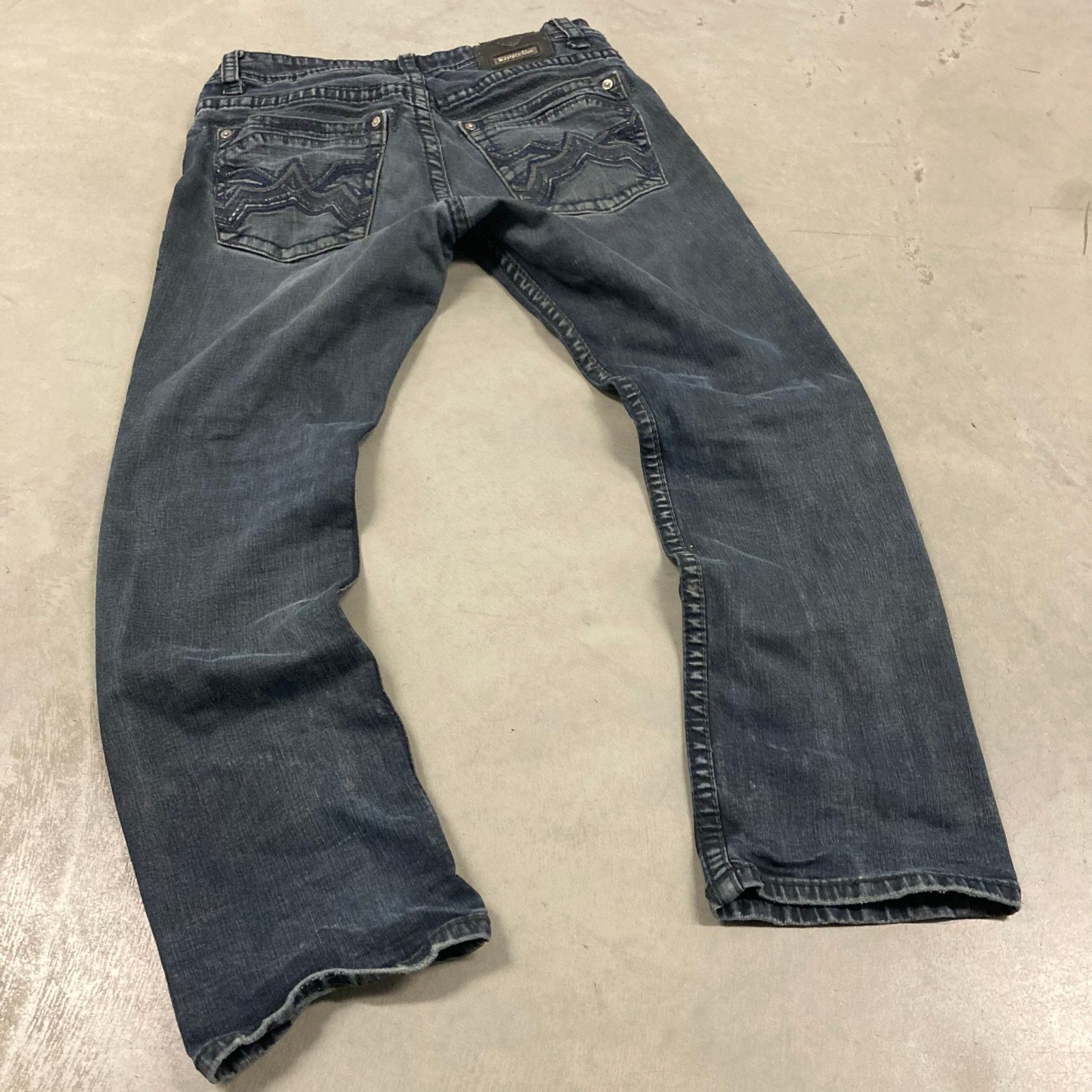 Vintage y2k low rise western blue Jeans 34x30 Size US 34 / EU 50 - 2 Thumbnail