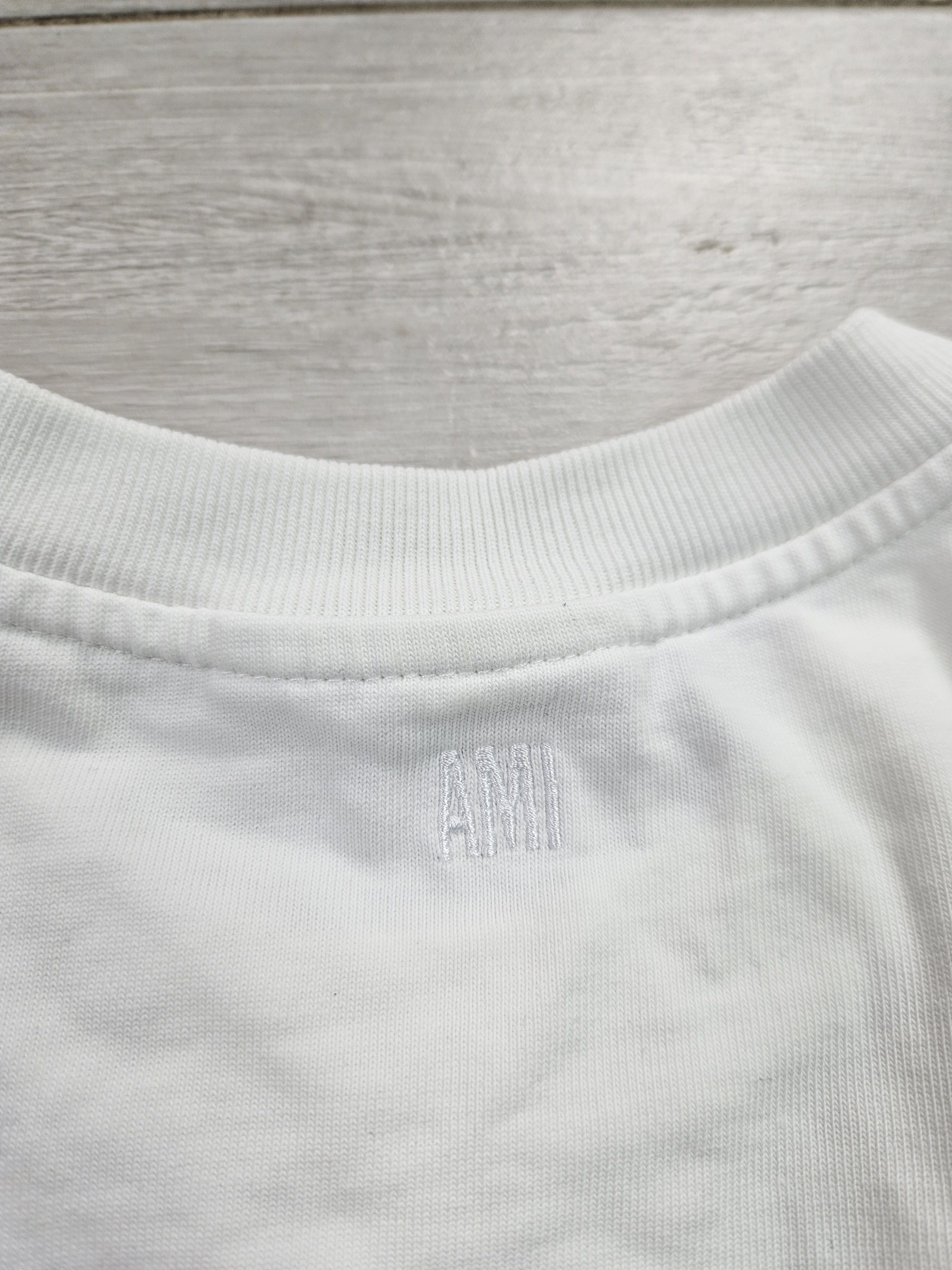 AMI Ami Paris white tee tshirt Size US S / EU 44-46 / 1 - 9 Thumbnail