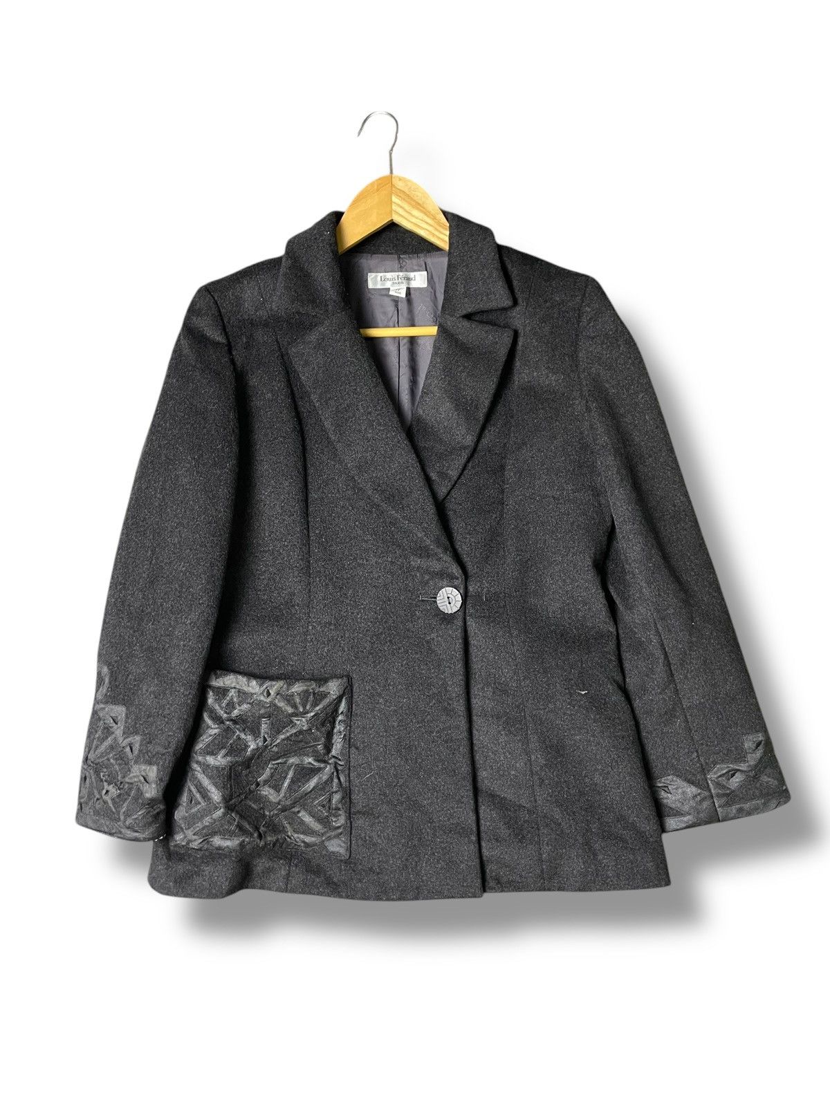 Designer × Louis Feraud × Vintage Louis Feraud Paris Wool Coat (56) Size US XXS / EU 40 - 1 Thumbnail
