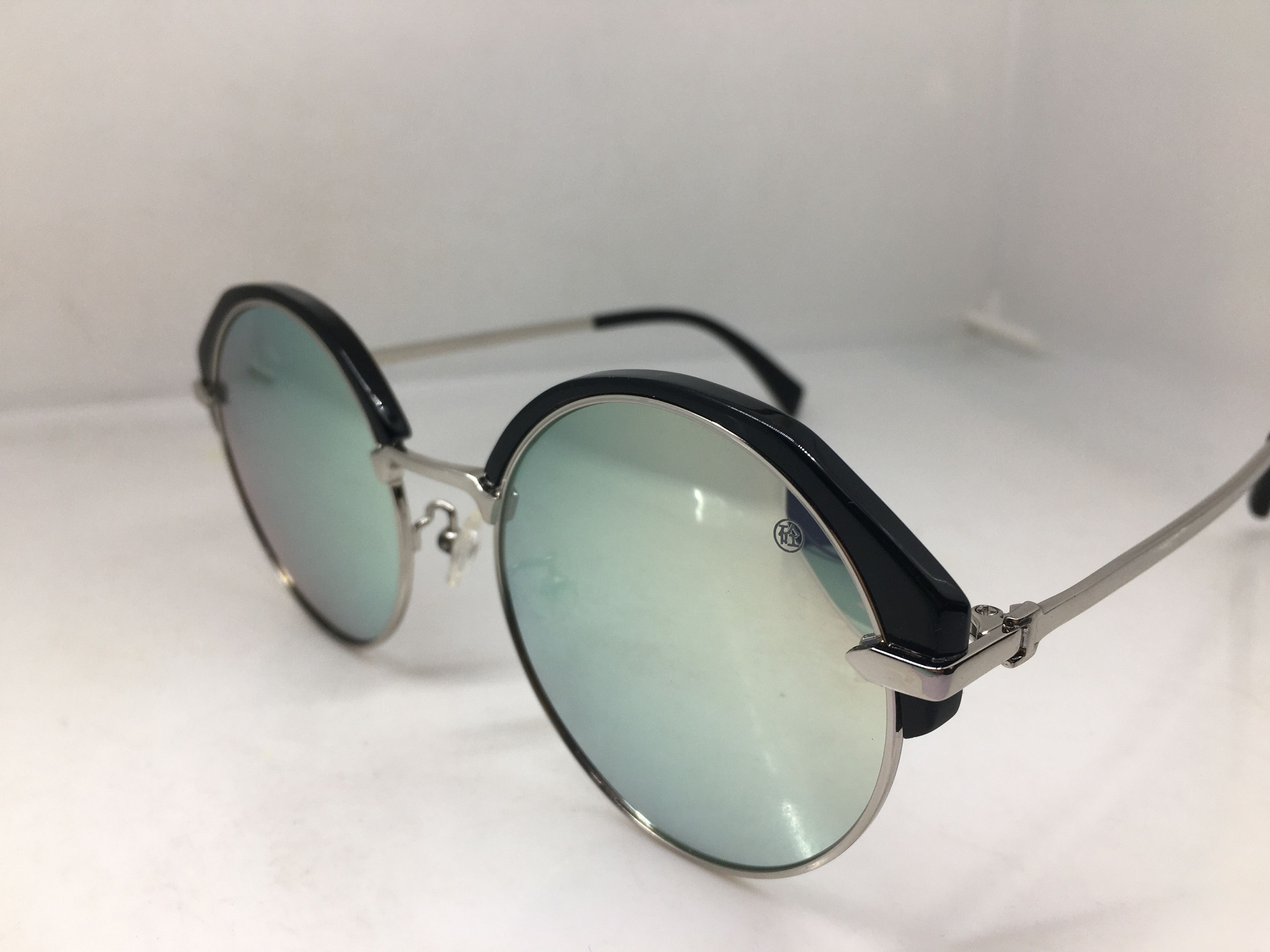 Other Black Silver Round Sunglasses Frame Size ONE SIZE - 3 Thumbnail