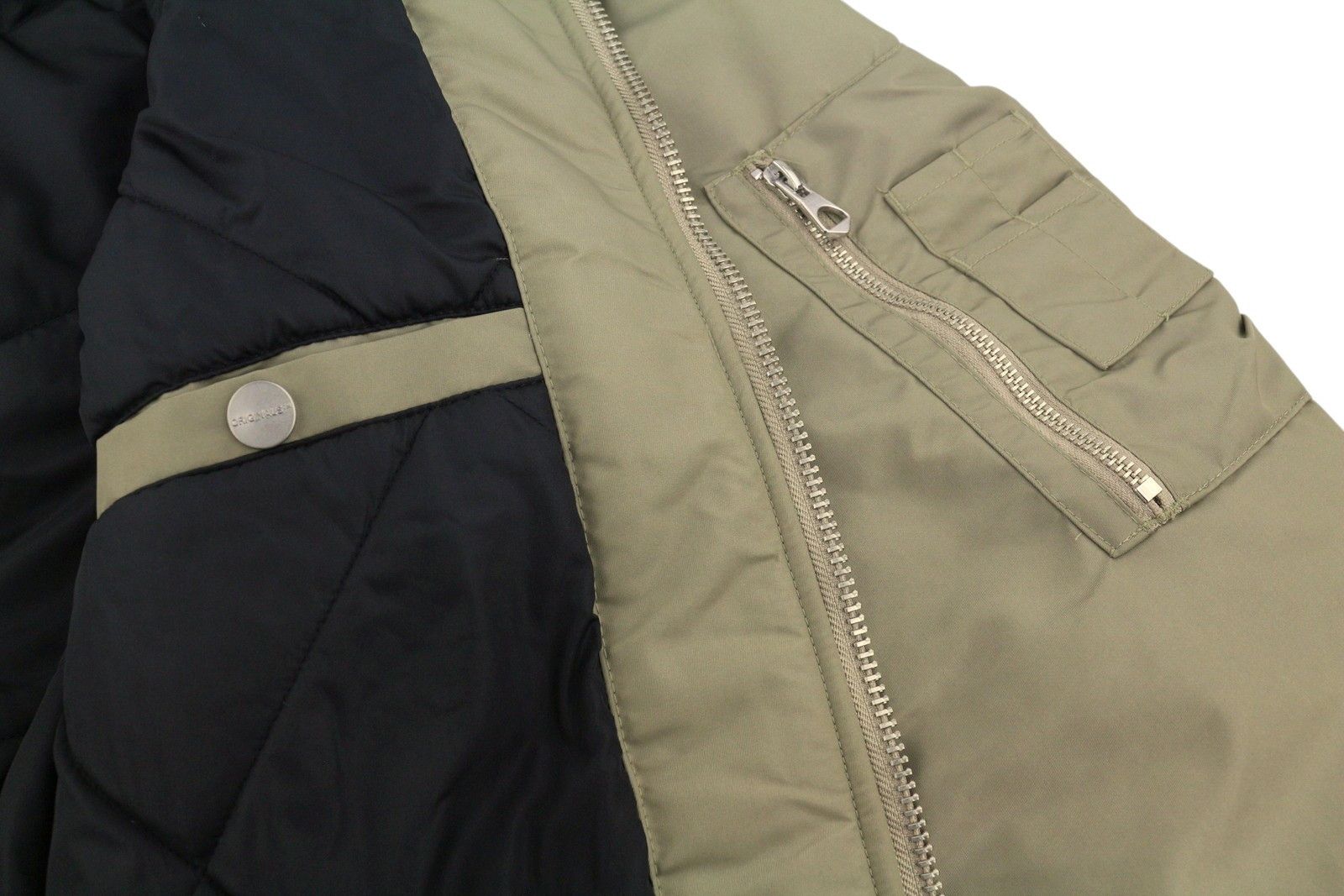 Jack & Jones JORQUEENS BOMBER M Silver Sage Oversized Zip 88020 Size US M / EU 48-50 / 2 - 11 Thumbnail