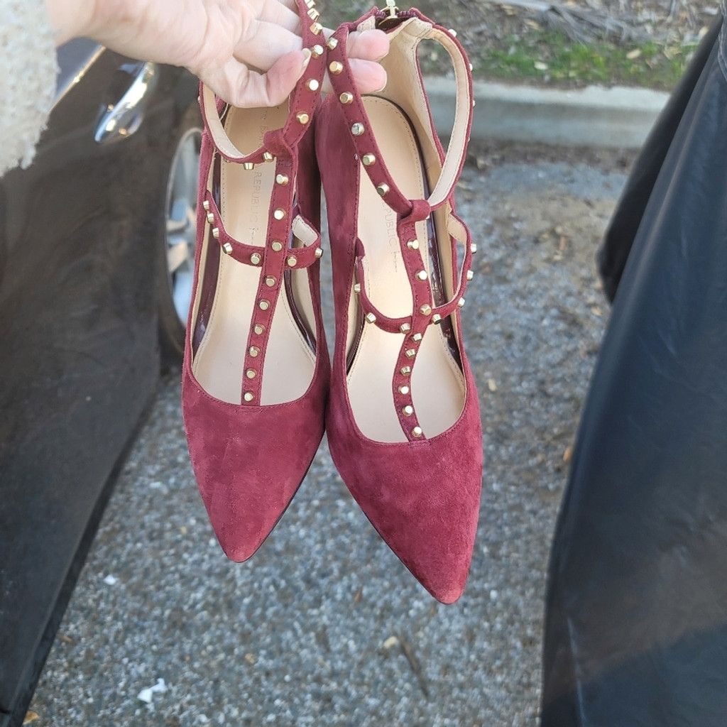 Banana Republic Banana Republic Women's Burgundy and Red Courts Size US 9 / IT 39 - 15 Thumbnail