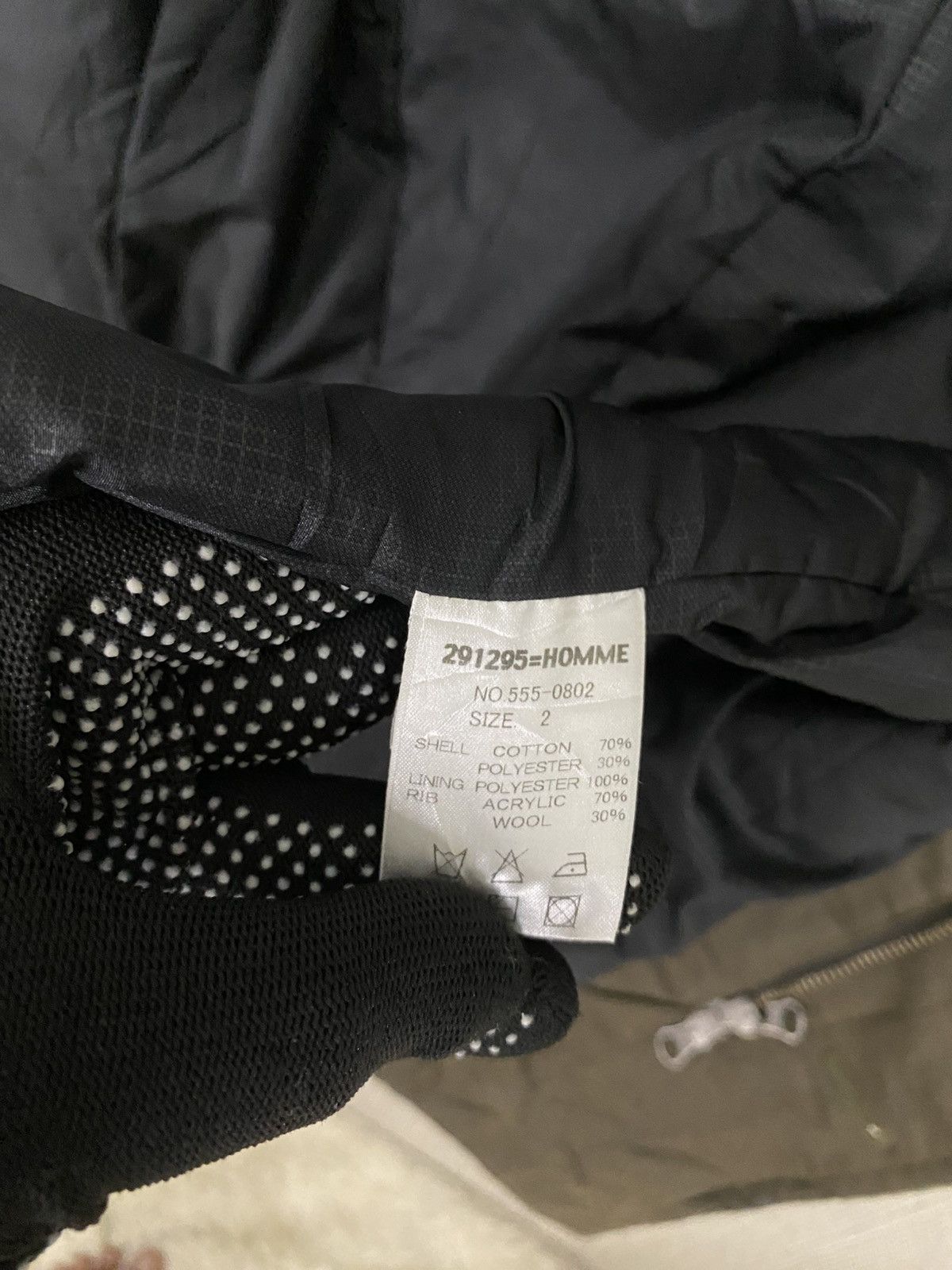 20471120 × Designer × Japanese Brand 291295=homme custom made waxed jacket rider sz2 Size US M / EU 48-50 / 2 - 7 Thumbnail