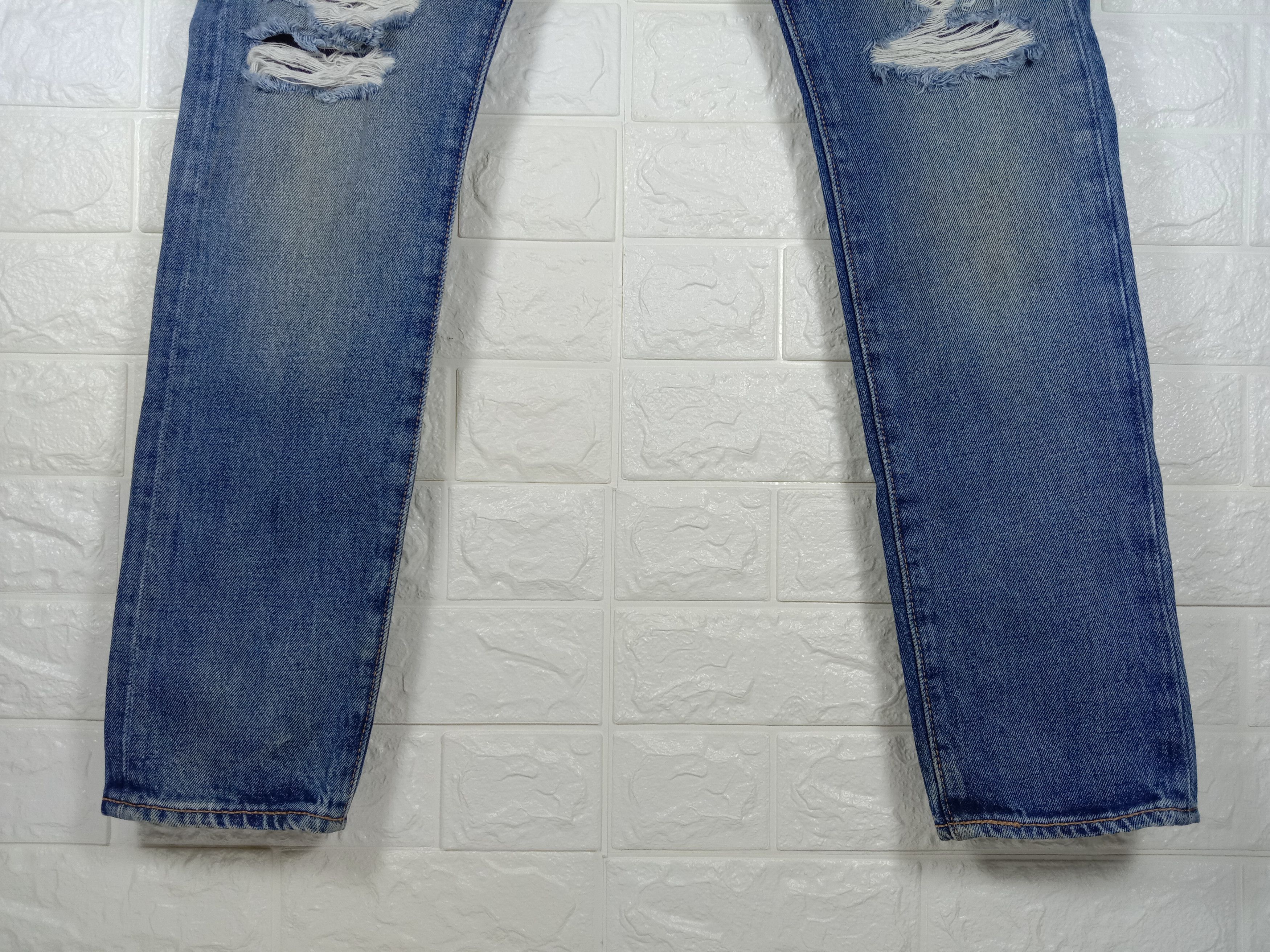 Levi's Vintage Levi's 501s Jeans Faded Blue Distressed Denim Size US 30 / EU 46 - 4 Thumbnail