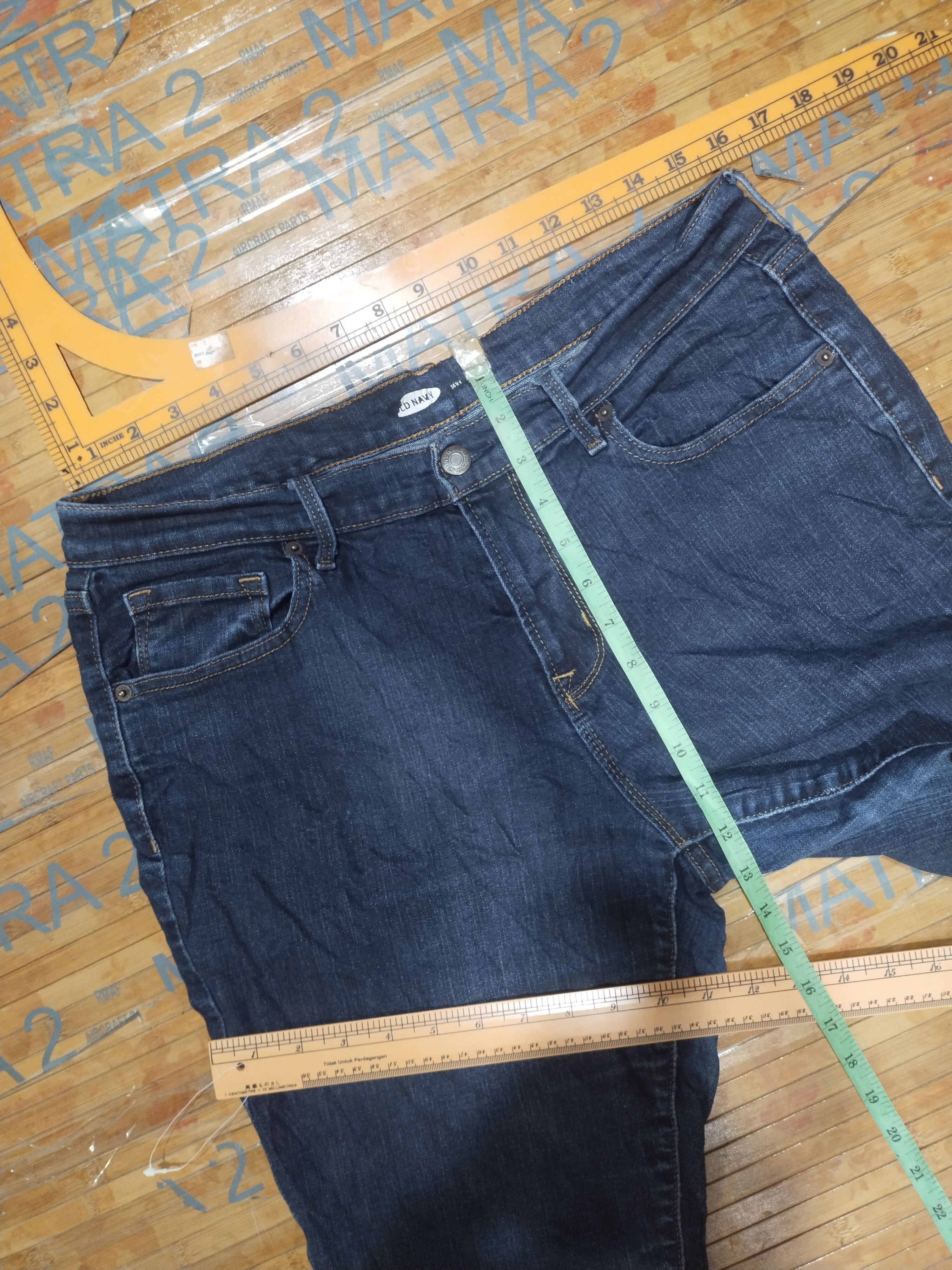 Old Navy × Vintage Jeans Stretch Women Old Navy Sz L ( 31"/32") Size 31" - 10 Thumbnail