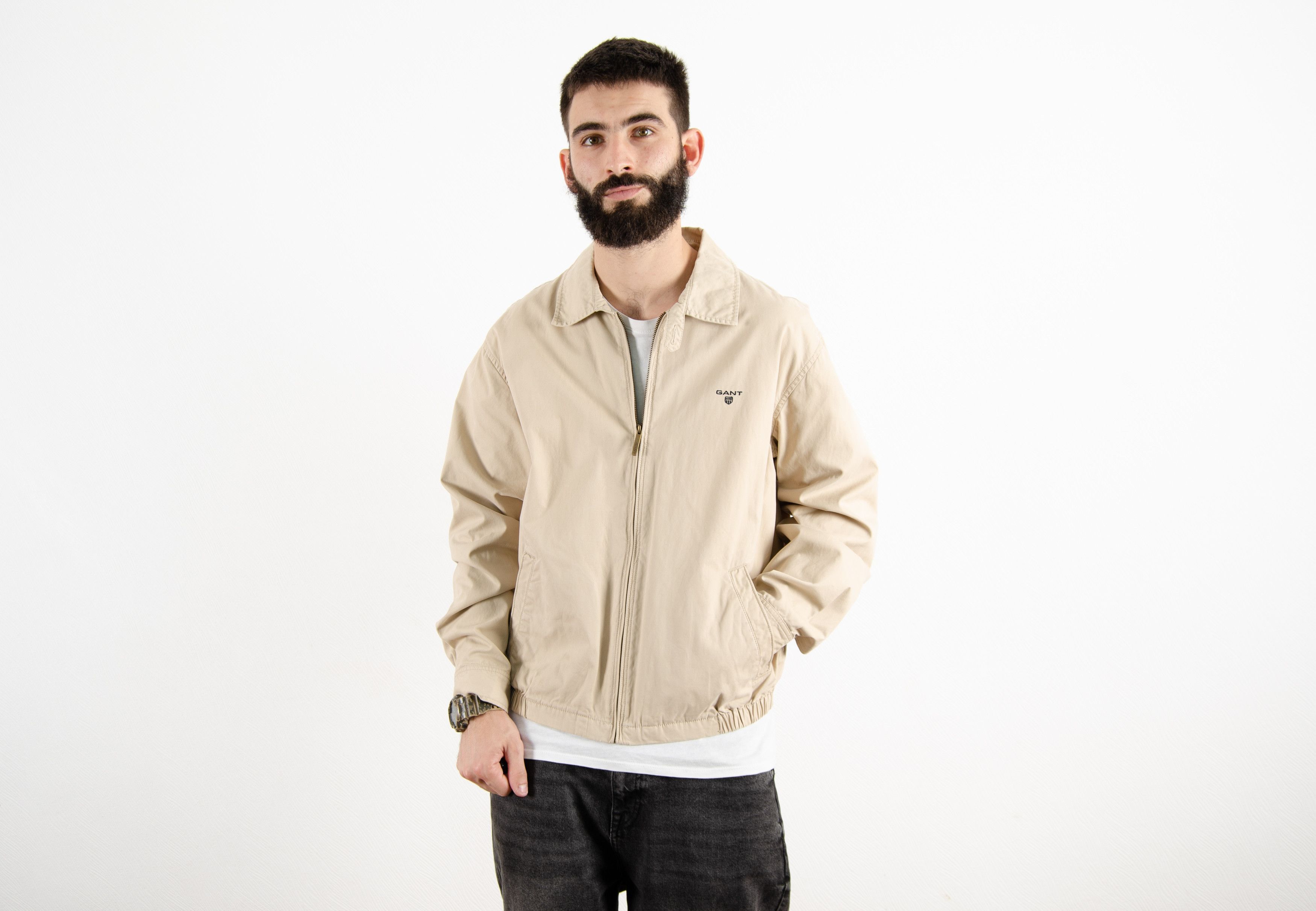 Gant Gant Beige Jacket Bomber Size US XL / EU 56 / 4 - 2 Thumbnail