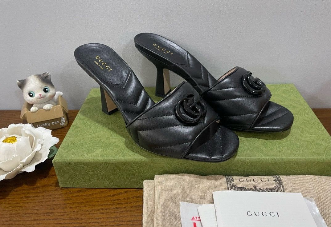 Gucci Classic leather high heel Size US 7 / IT 37 - 1 Thumbnail