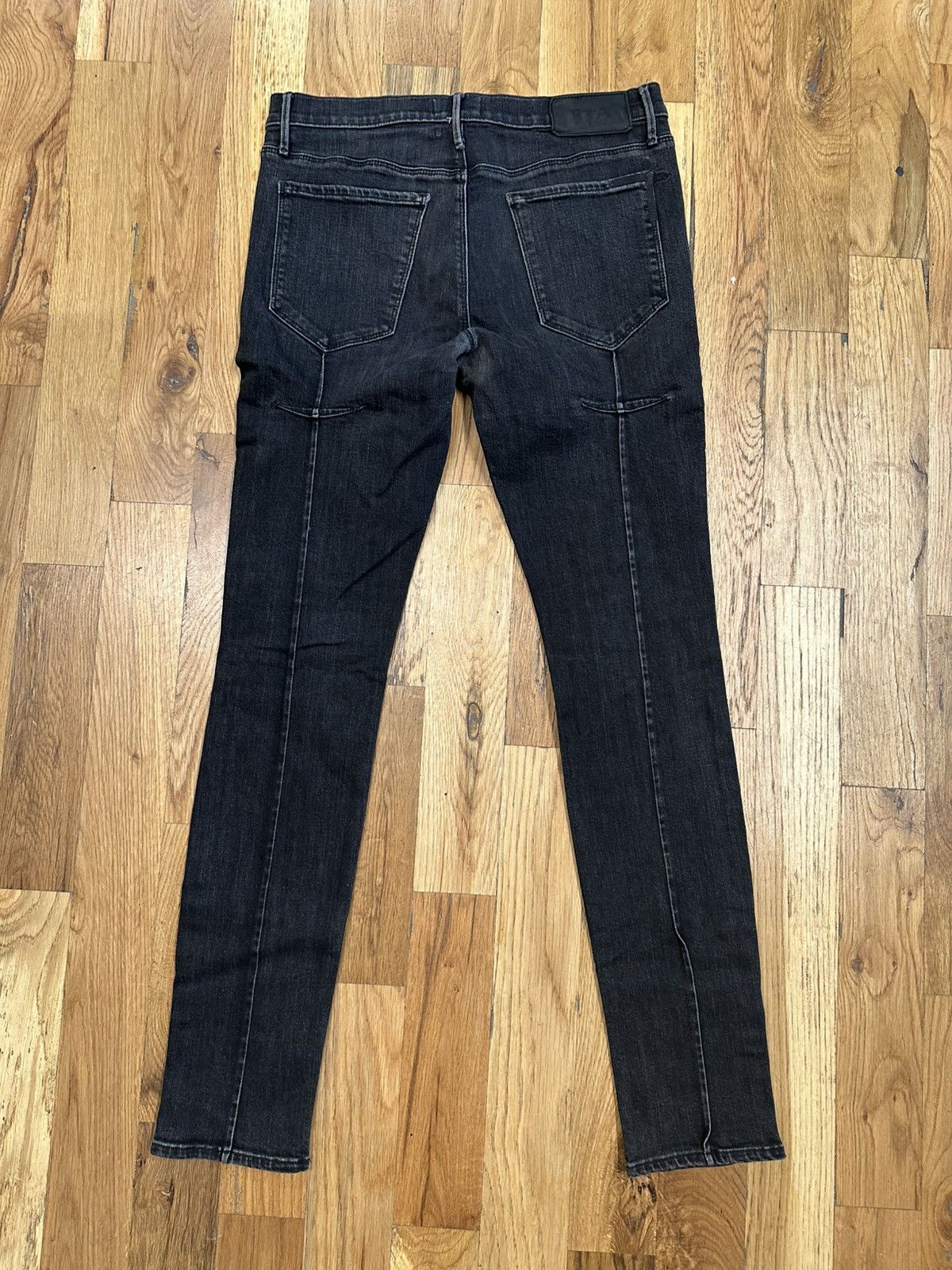 Rta RTA White Spell Faded Black Denim Jeans Size 34 Size US 34 / EU 50 - 2 Thumbnail