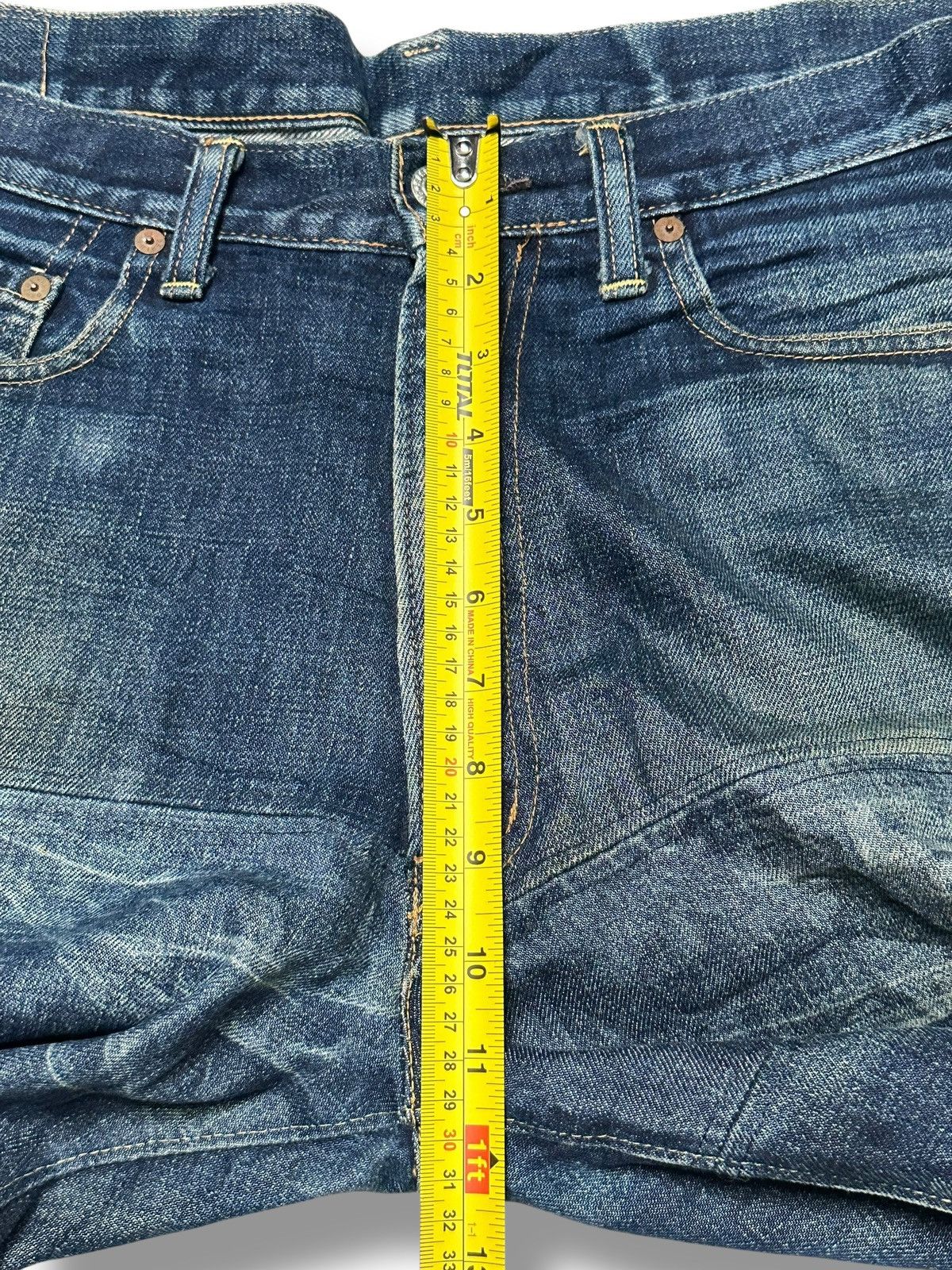 Denime Denime Vintage 80's Distressed Selvedge Baggy Faded Wash Size US 34 / EU 50 - 16 Thumbnail