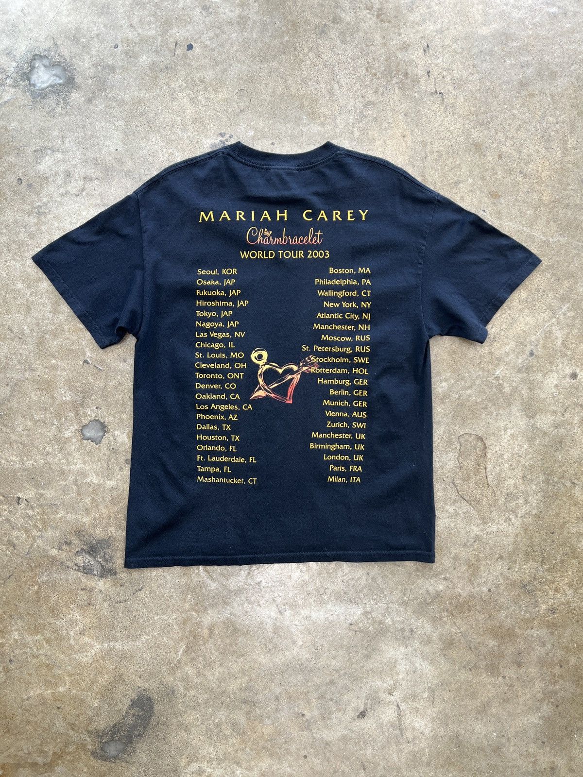 Band Tees Vintage Y2K 2003 Mariah Carey Charm Concert Tee Large Size US L / EU 52-54 / 3 - 5 Thumbnail