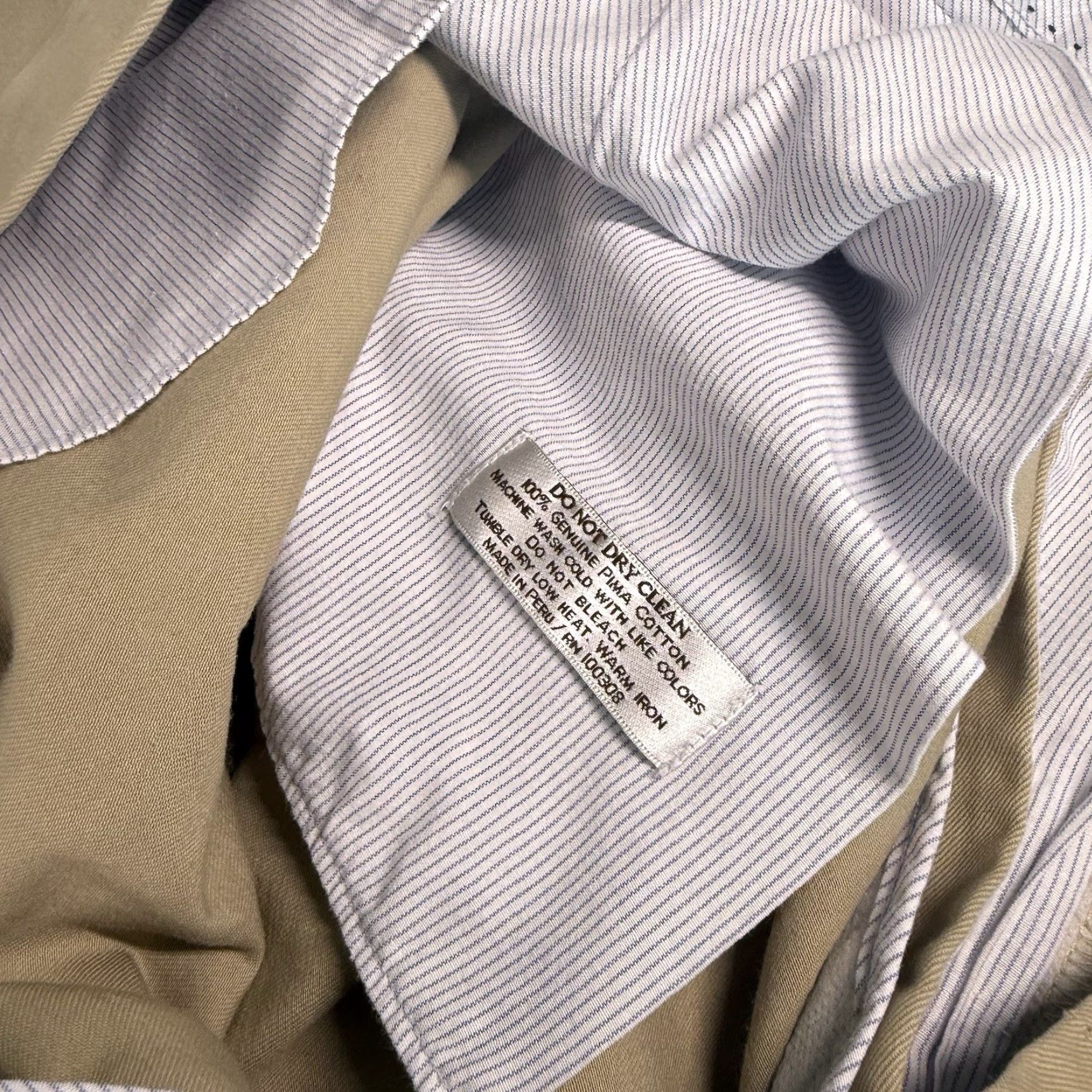 Peter Millar Peter Millar Khaki Chino Shorts Men 42 9" Inseam Beige Cotton Flat Front Dress Golf Baylor Bears Size US 42 / EU 58 - 5 Thumbnail