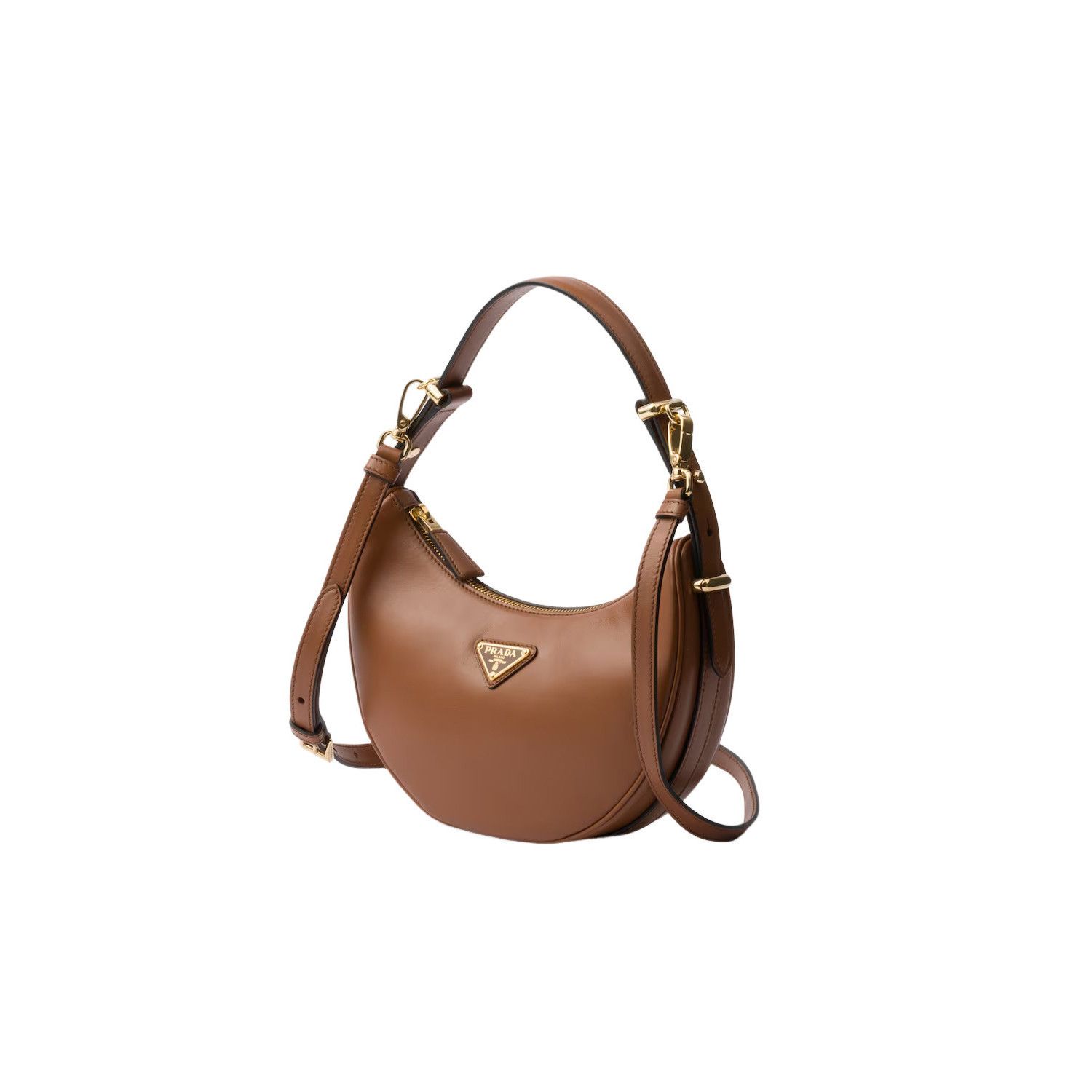 Prada PRADA Arque Small $2850 Cognac Leather Shoulder Bag New & Au Size ONE SIZE - 2 Thumbnail