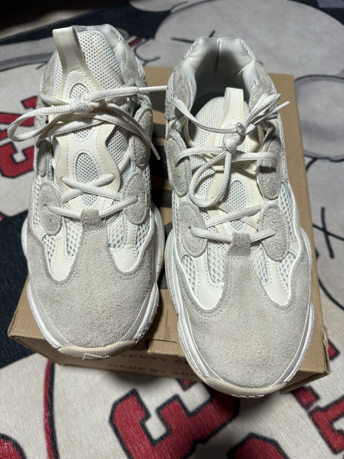 Adidas × Kanye West × Yeezy Yeezy 500 bone white. Size US 13 / EU 46 - 1 Thumbnail
