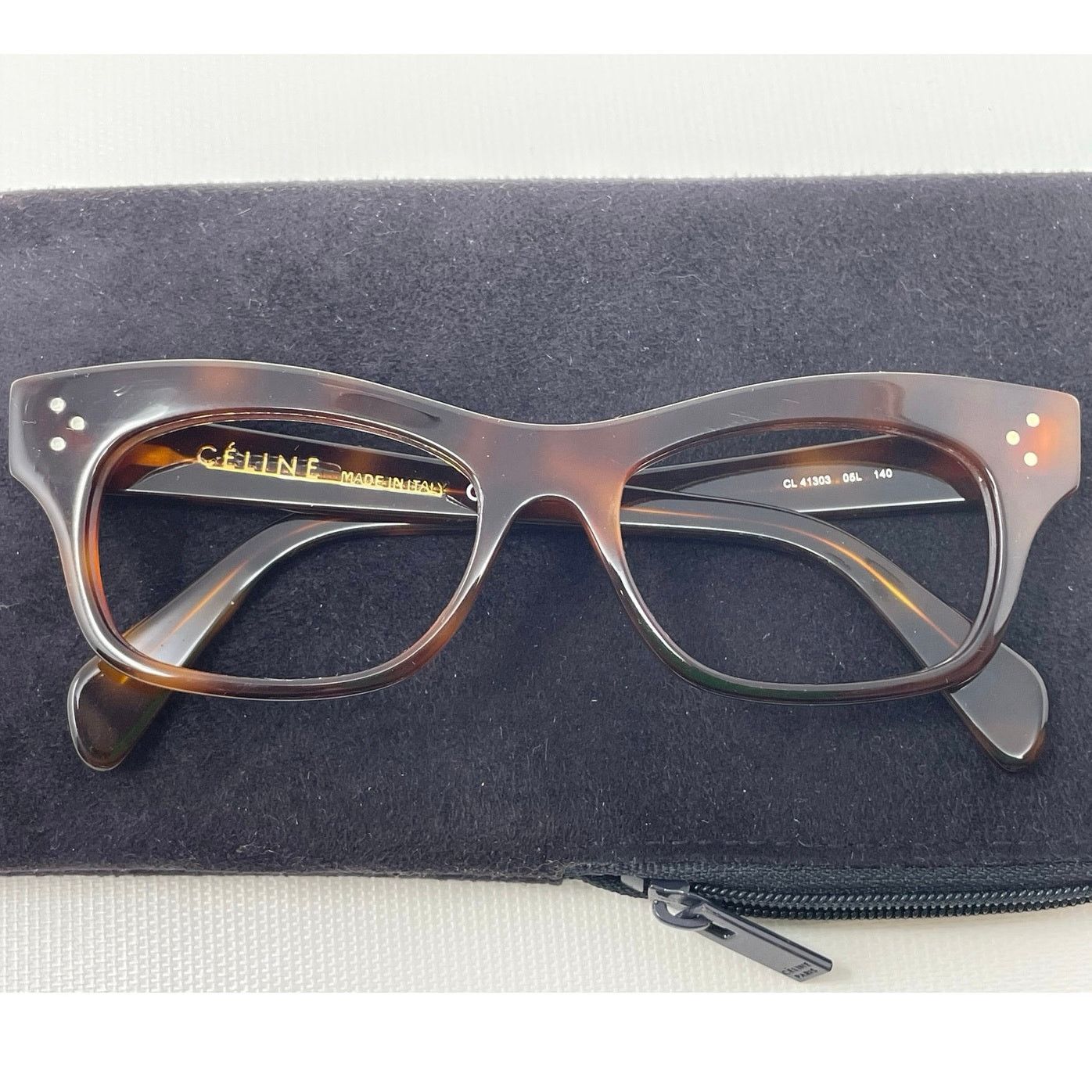 Celine CELINE CL41303 Glasses Frames Only Tortoise Size ONE SIZE - 11 Thumbnail