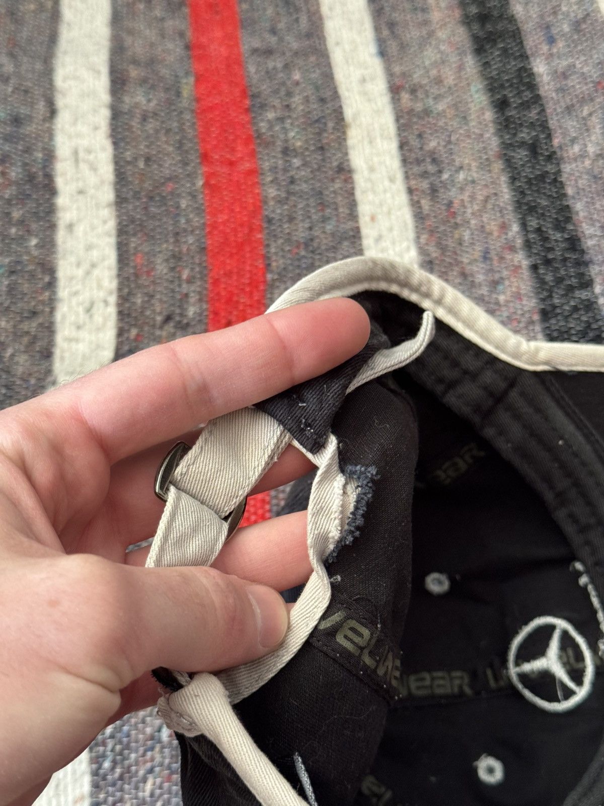 Mercedes-Benz Vintage 00’s Mercedes Benz y2k Racing Faded Hat Size ONE SIZE - 7 Thumbnail