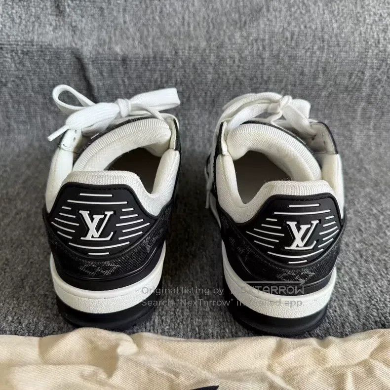 Louis Vuitton Louis Vuitton Trainer Black and White Cowboy shoes Size US 12 / IT 42 - 5 Thumbnail