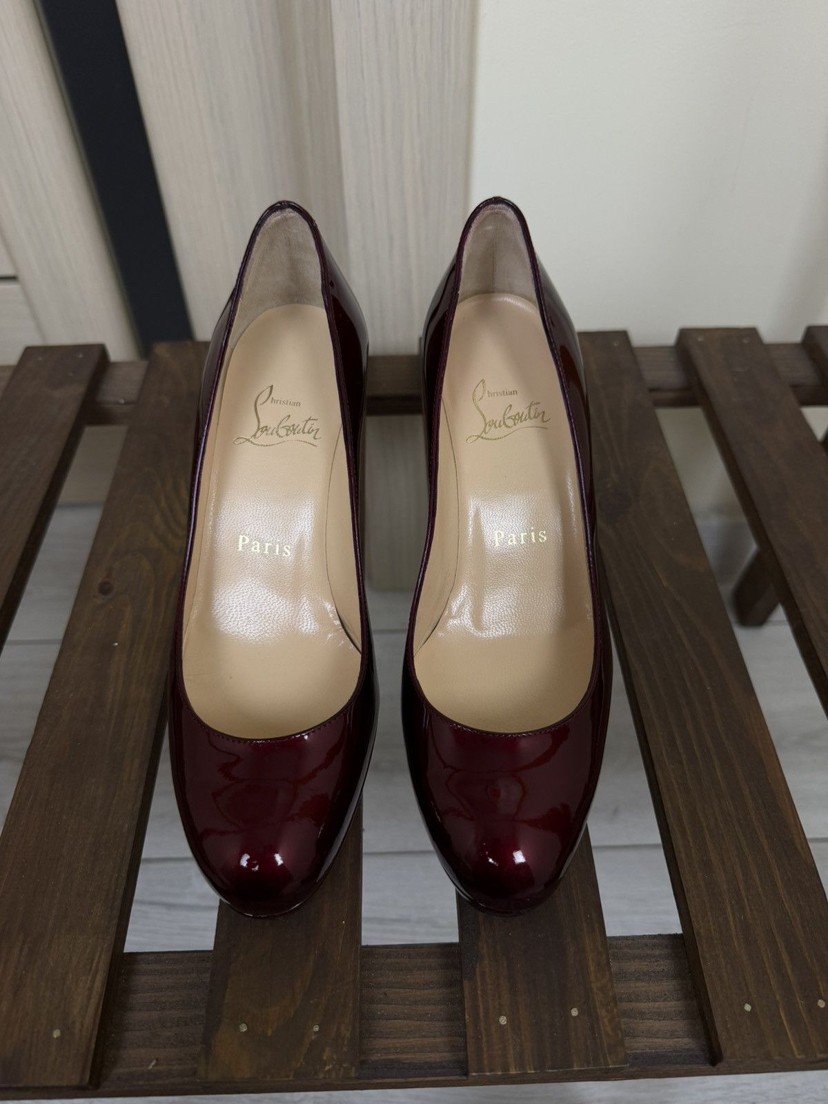 Christian Louboutin Christian Louboutin New Simple Pump Heels Rouge Red Patent Size US 5 / IT 35 - 8 Thumbnail