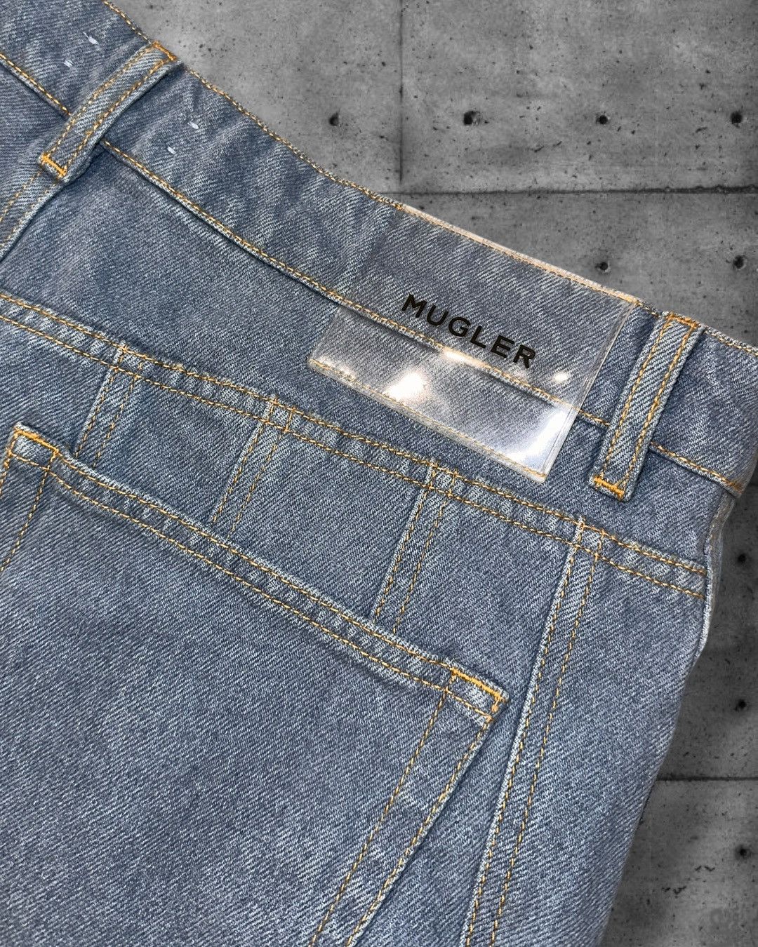 Mugler Mugler Spiral Seam Denim Jeans Light Blue Size 44 Size US 32 / EU 48 - 5 Thumbnail