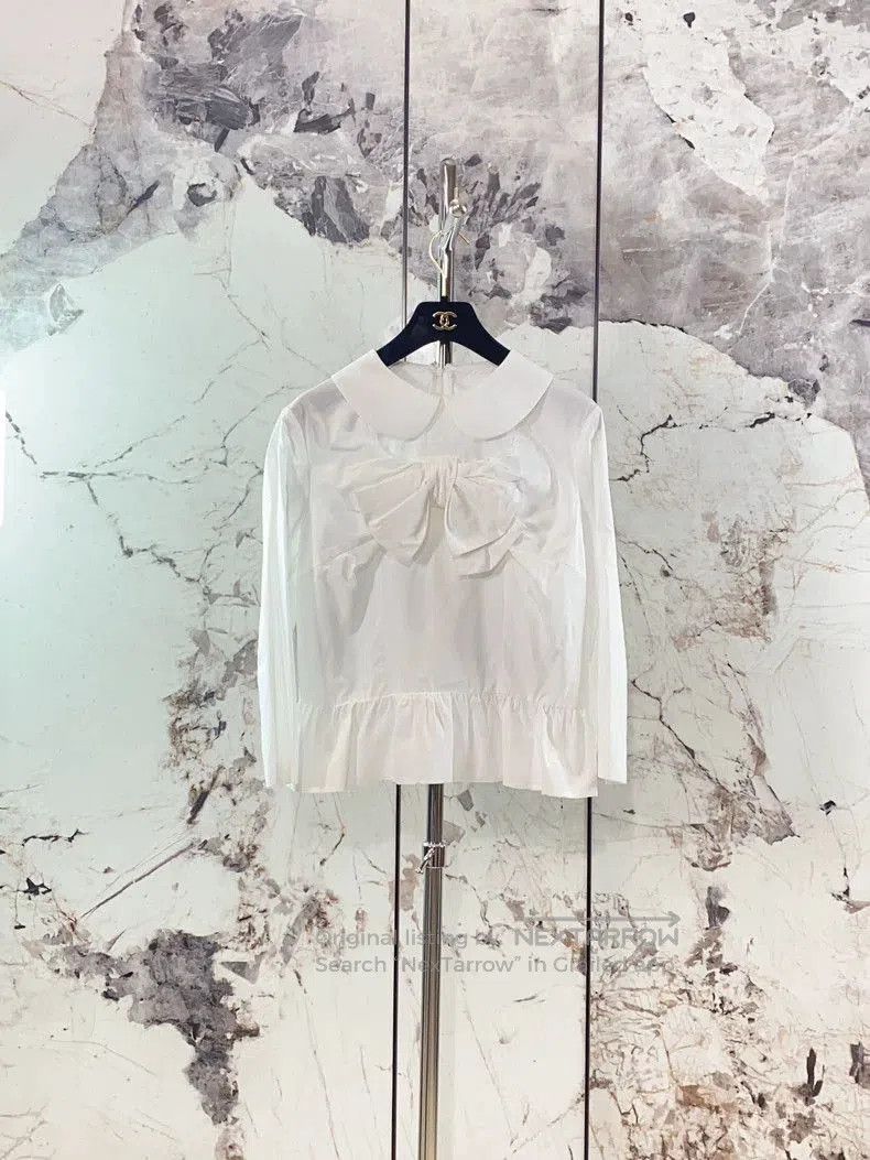 Comme des Garcons Comme des Garcons White Peter Pan Collar Shirt. Size US M / EU 48-50 / 2 - 1 Thumbnail