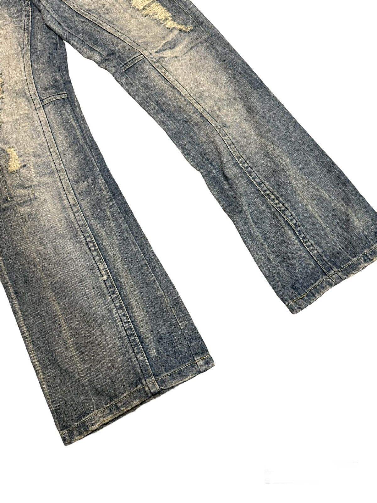 Beauty Beast × If Six Was Nine × Vintage Vintage Solberry Blue Wash Distressed Jeans Size US 31 - 5 Thumbnail