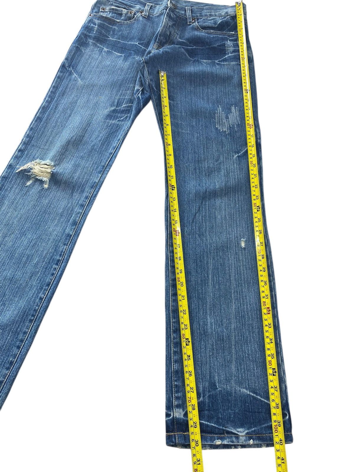 Japanese Brand Japanese Brand Blue Wash Style Straight Leg Jeans Size US 32 / EU 48 - 8 Thumbnail