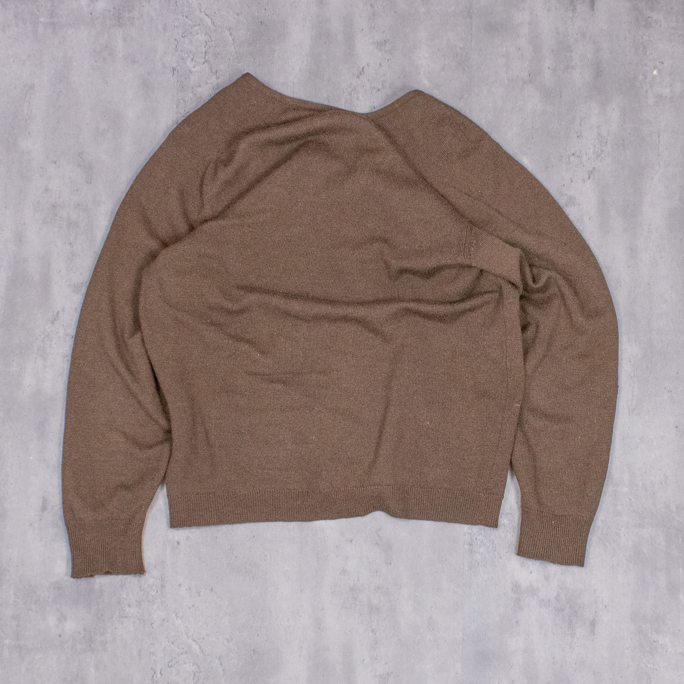 Tyler The Creator Vintage 1990’s Cardigan Brown Distressed Sweater Size US M / EU 48-50 / 2 - 7 Thumbnail