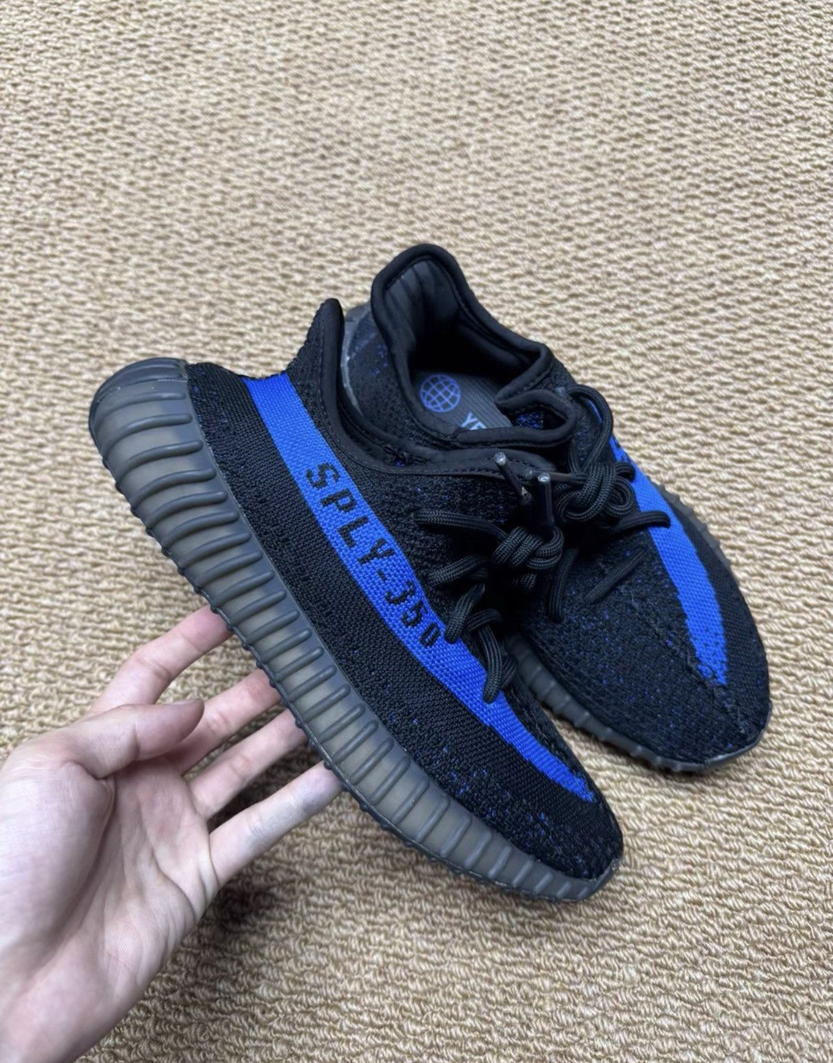 Adidas Adidas Yeezy 350 Black Blue K37 Size US 8.5 / IT 38.5 - 8 Thumbnail