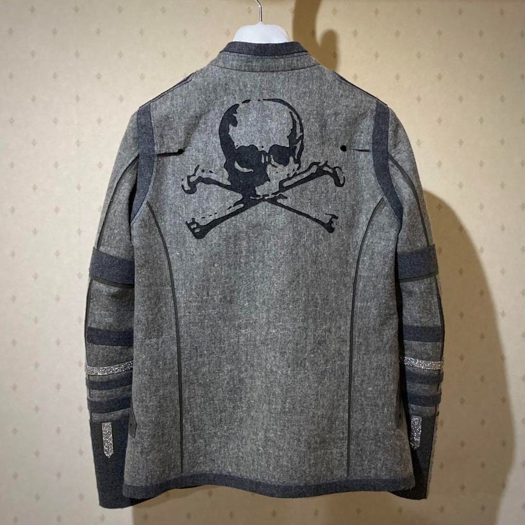 Undercover UNDERCOVER Napoleon Jacket Back Skull Print Gray Size M Size US M / EU 48-50 / 2 - 1 Thumbnail