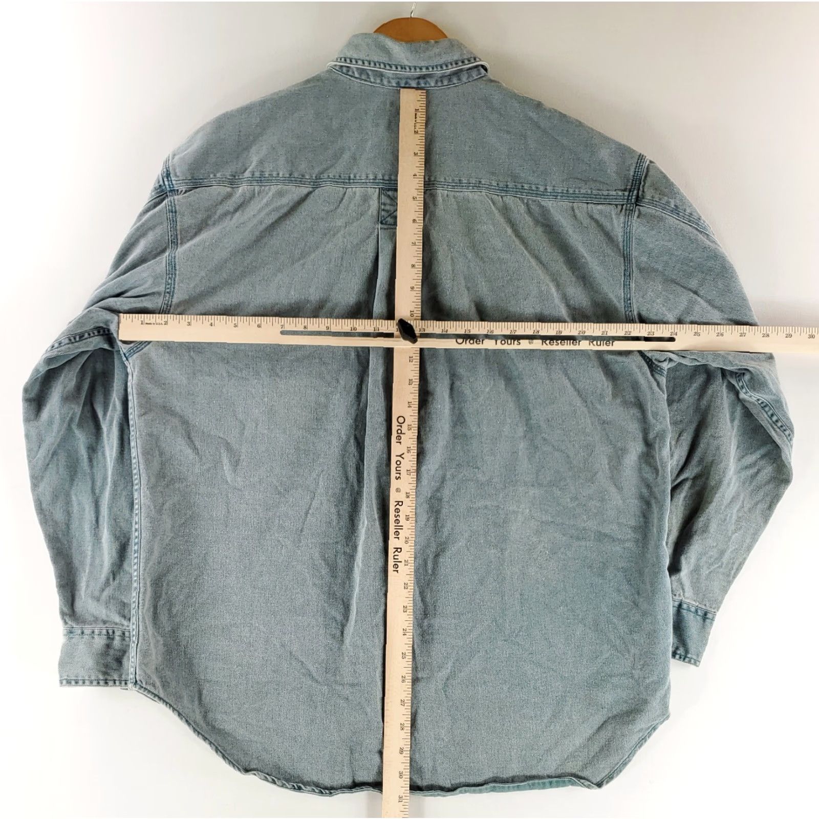 Gap VINTAGE Gap Denim Button-Up Shirt VTG 90s Metal Buttons Blue Green XL Mens Shirt Size US XL / EU 56 / 4 - 7 Thumbnail