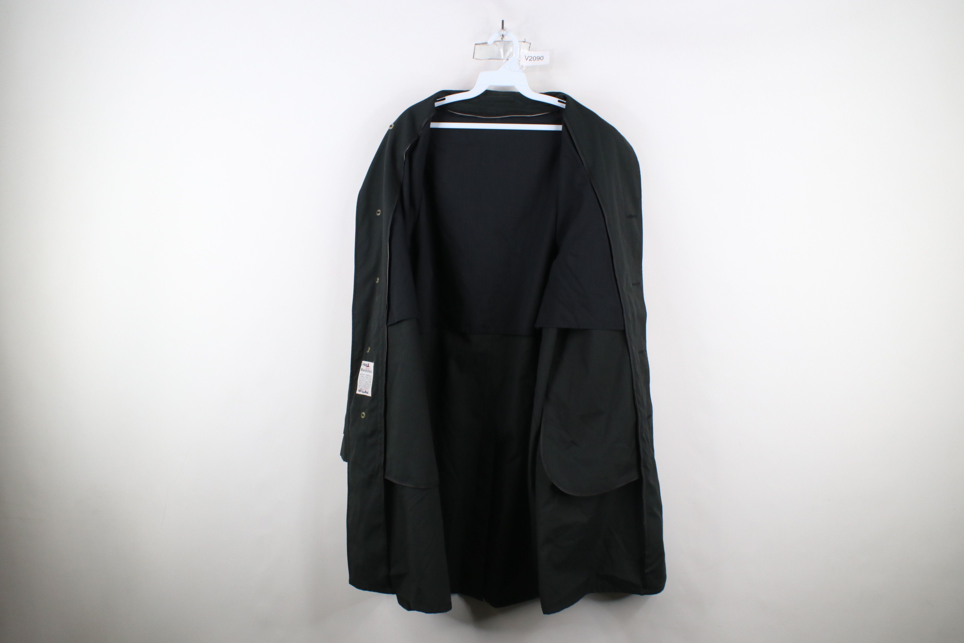 Vintage Vintage 60s 70s Streetwear Trench Coat Rain Jacket Plaid USA Size US XL / EU 56 / 4 - 10 Thumbnail