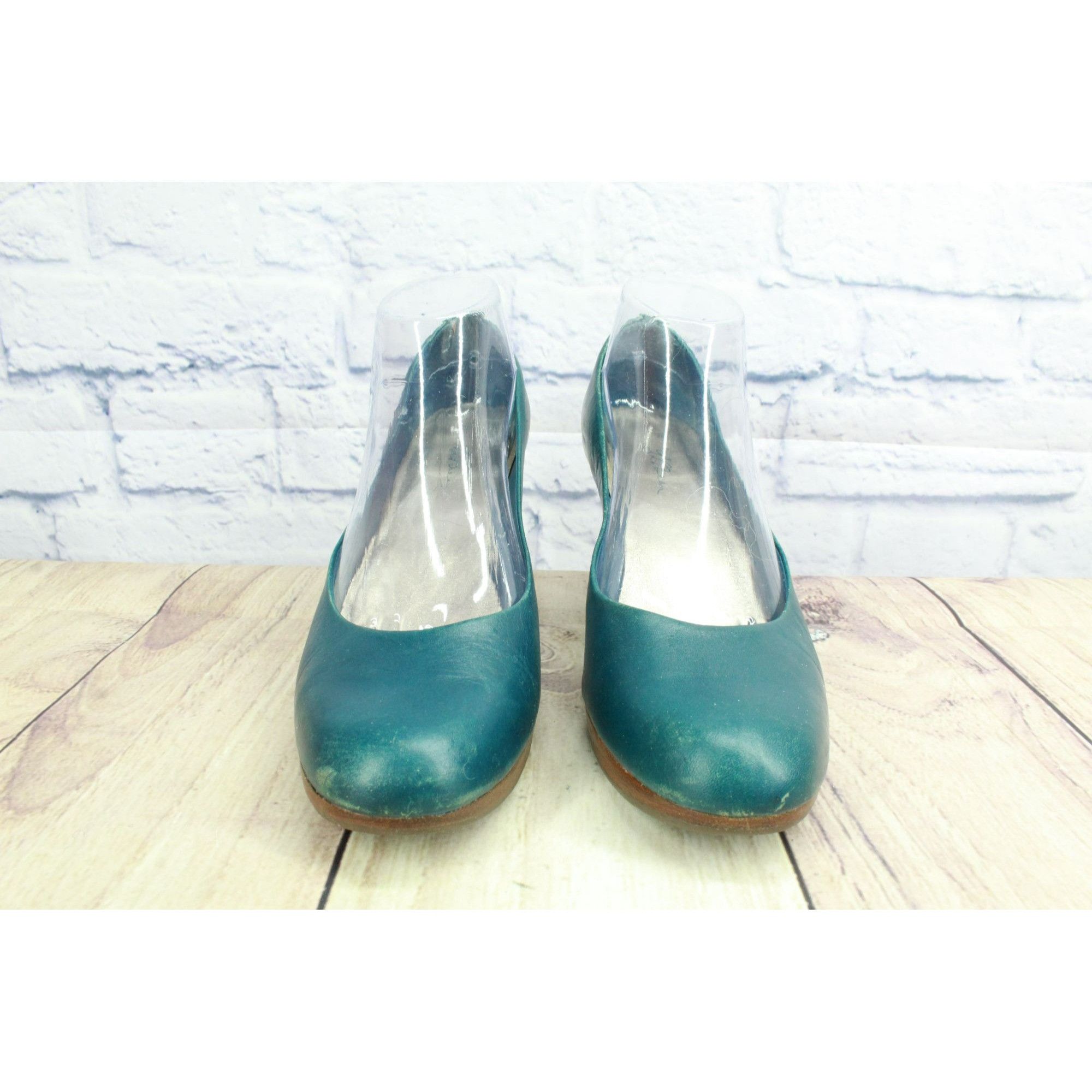 L.L. Bean × Leather LL Bean Women's Leather Casual Dress Pump Heel Shoes Size US 8.5 / IT 38.5 - 4 Thumbnail