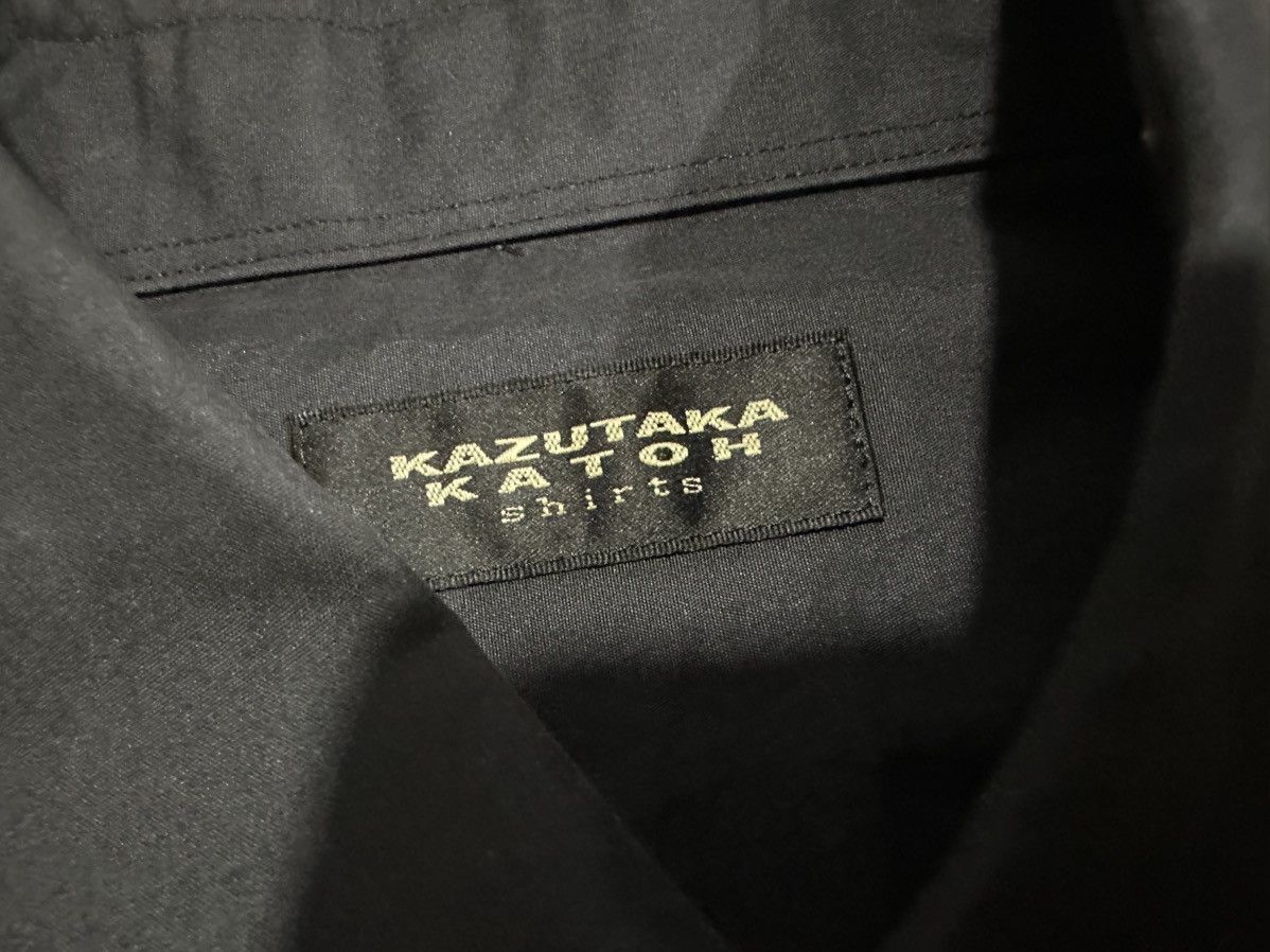 Issey Miyake × Japanese Brand × Tete Homme 🔥Y2K Vintage Kazutaka Katoh Shirt Black Goth Size US L / EU 52-54 / 3 - 6 Thumbnail
