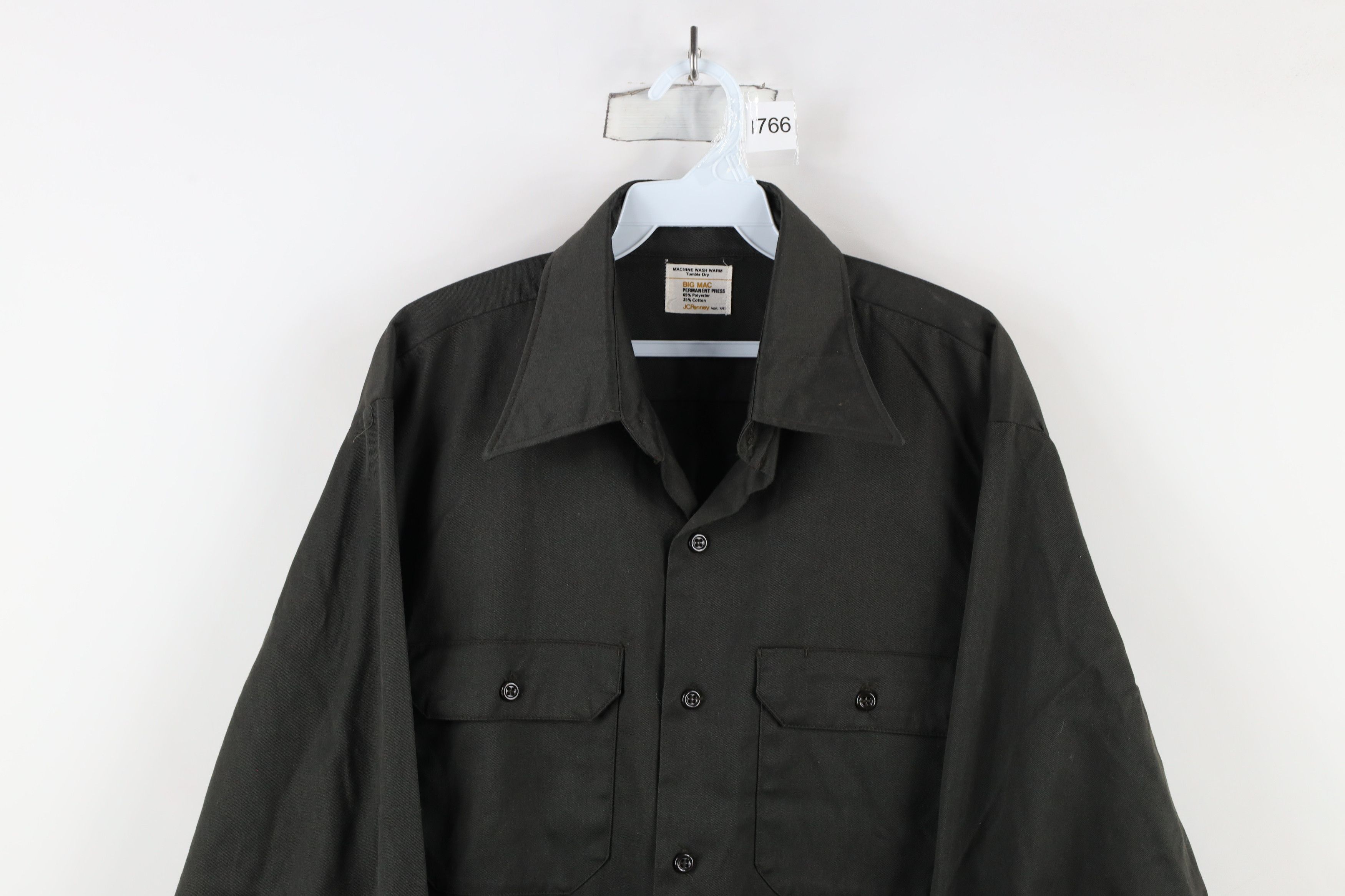 Vintage Vintage 60s Big Mac Workwear Mechanic Button Shirt Green USA Size US M / EU 48-50 / 2 - 2 Thumbnail