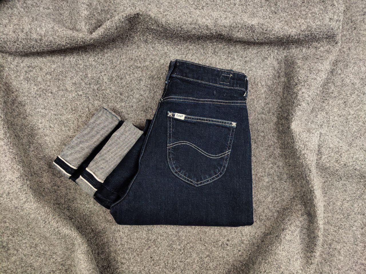 Lee Lee carol button fly Straight Stone Selvedge Denim Jeans Size US 29 - 1 Thumbnail
