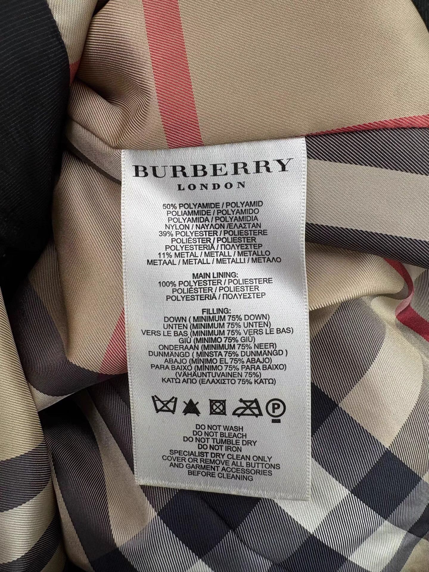 Burberry BURBERRY Mid-Length Down Jacket With Check Lining Size US M / EU 48-50 / 2 - 4 Thumbnail