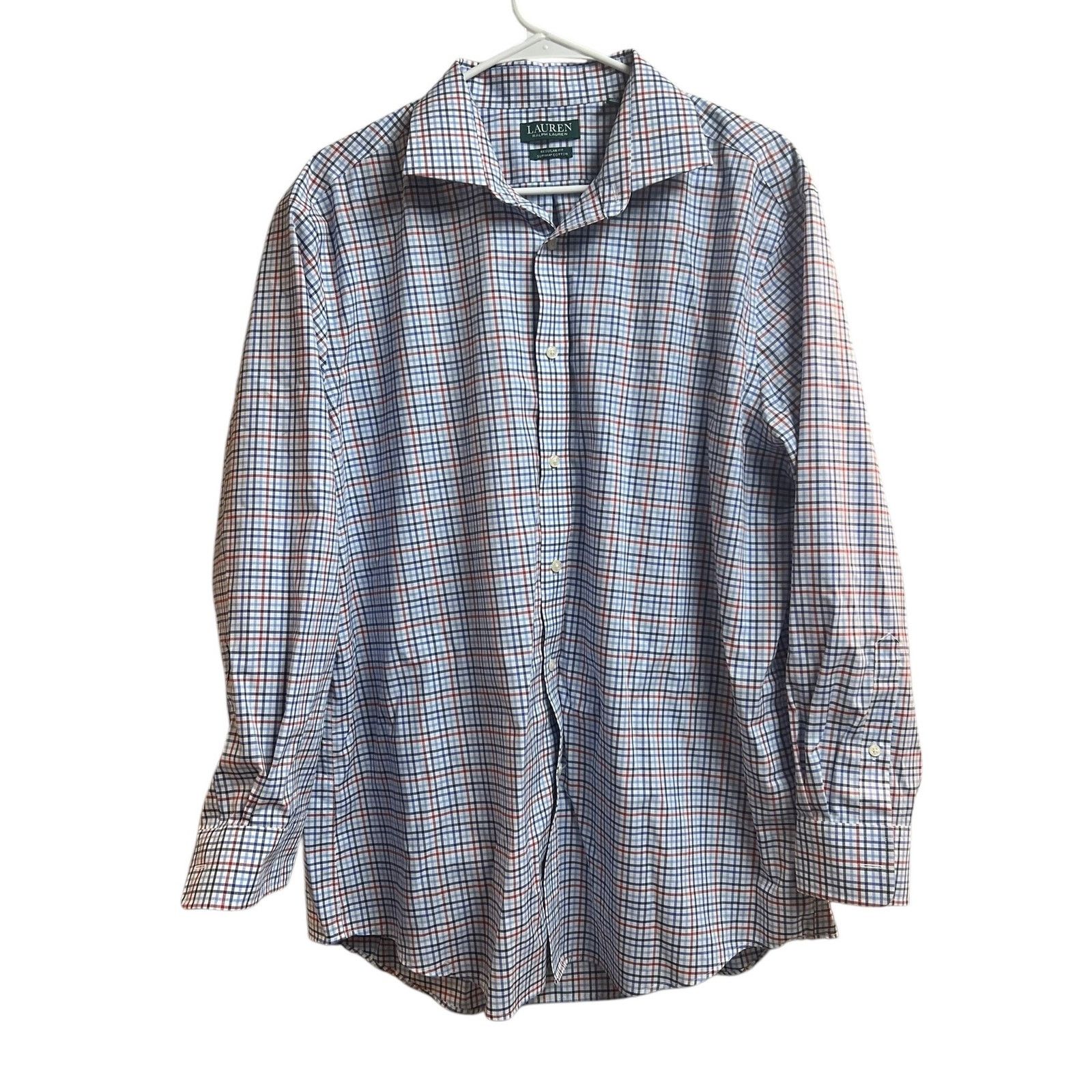 Ralph Lauren Lauren Ralph Lauren Regular Fit Supima Cotton Checked Size US XL / EU 56 / 4 - 1 Thumbnail