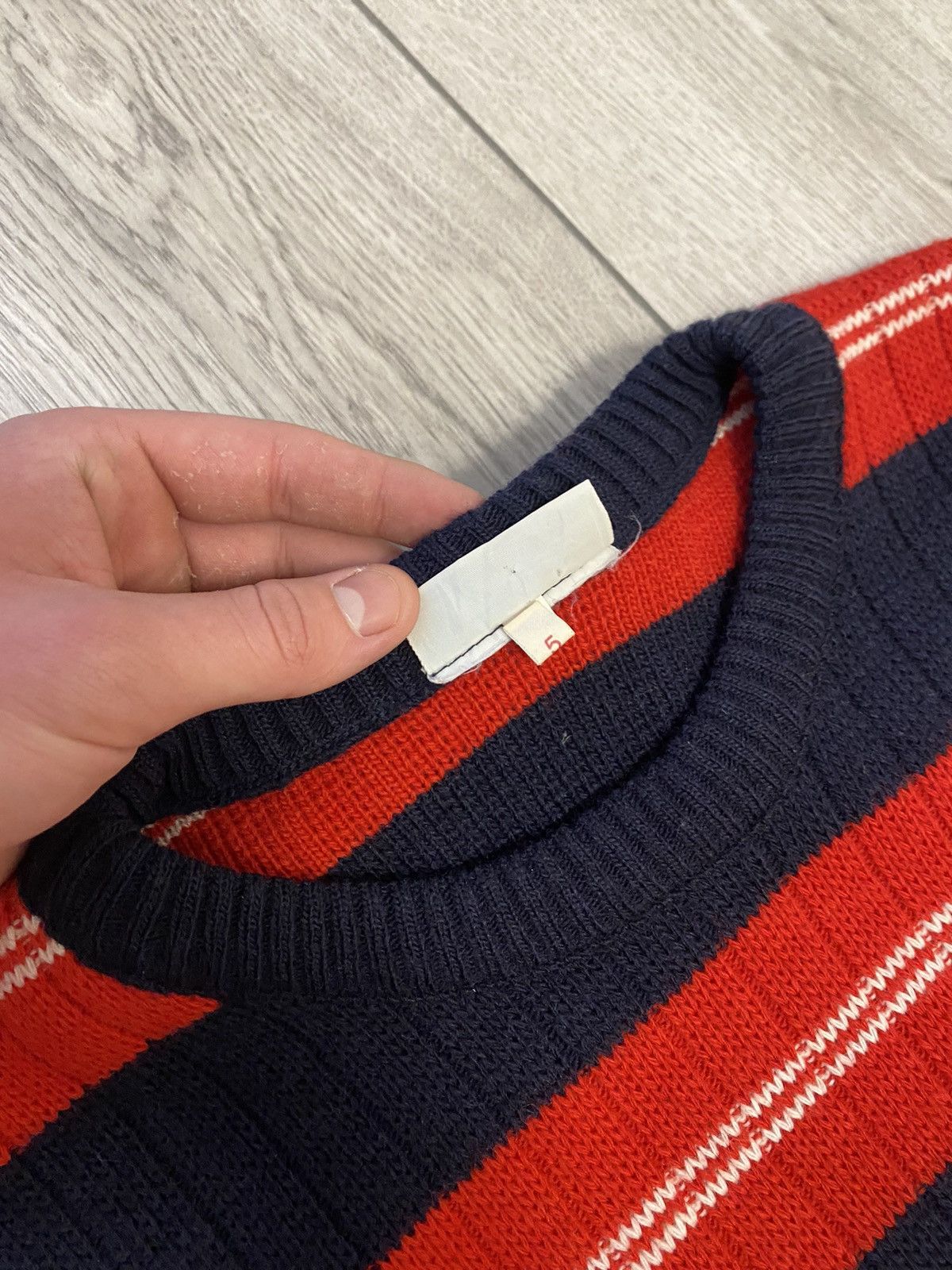 Lacoste Vintage Lacoste Chemise Y2K striped knitted sweater 90’s Size US XL / EU 56 / 4 - 5 Thumbnail