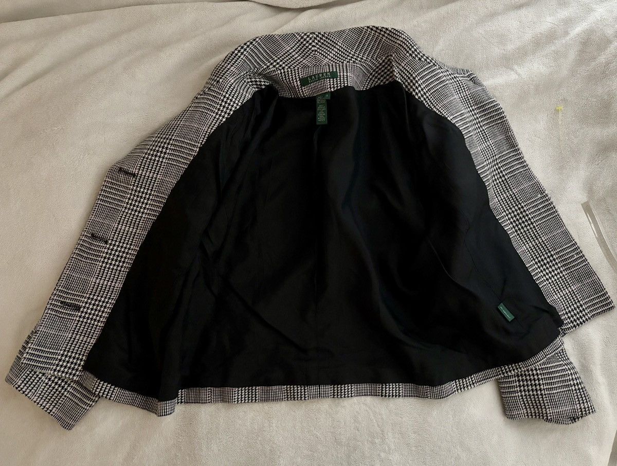 Ralph Lauren Vintage Ralph Lauren Women’s Houndstooth Suit Jacket Size 8 Size M / US 6-8 / IT 42-44 - 6 Thumbnail